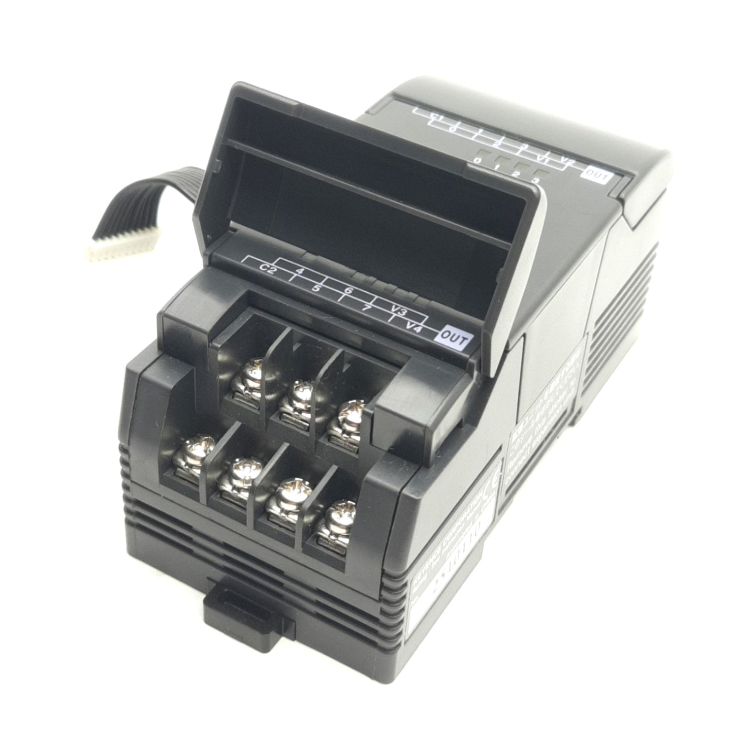 Used Keyence KV-E8R Compact PLC Output Expansion Module Unit 8-Point, DIN Mount