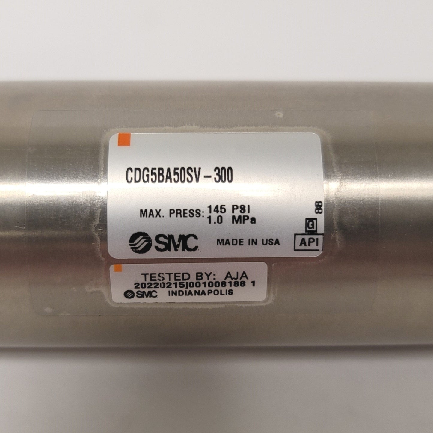 New SMC CDG5BA50SV-300 Stainless Steel Cylinder W/Air Cushion 50mm Bore 300mm Stroke