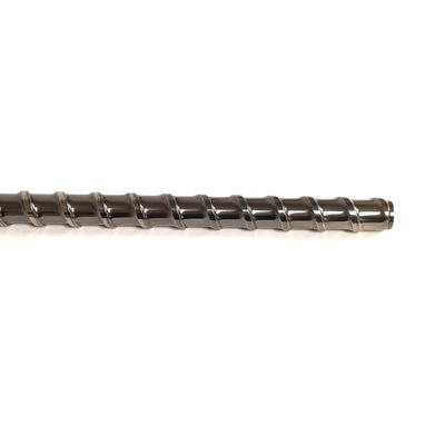 Used Davis Standard 3/4" Extruder Feedscrew 25-3/4" L, 21" Screw, 3.75mm Thread Width