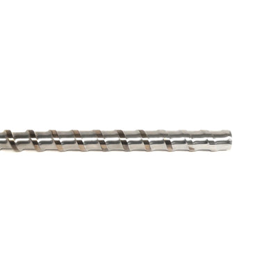 Used Davis Standard 3/4" Extruder Feedscrew 25-3/4" Long, 21" Screw, 4mm Thread Width