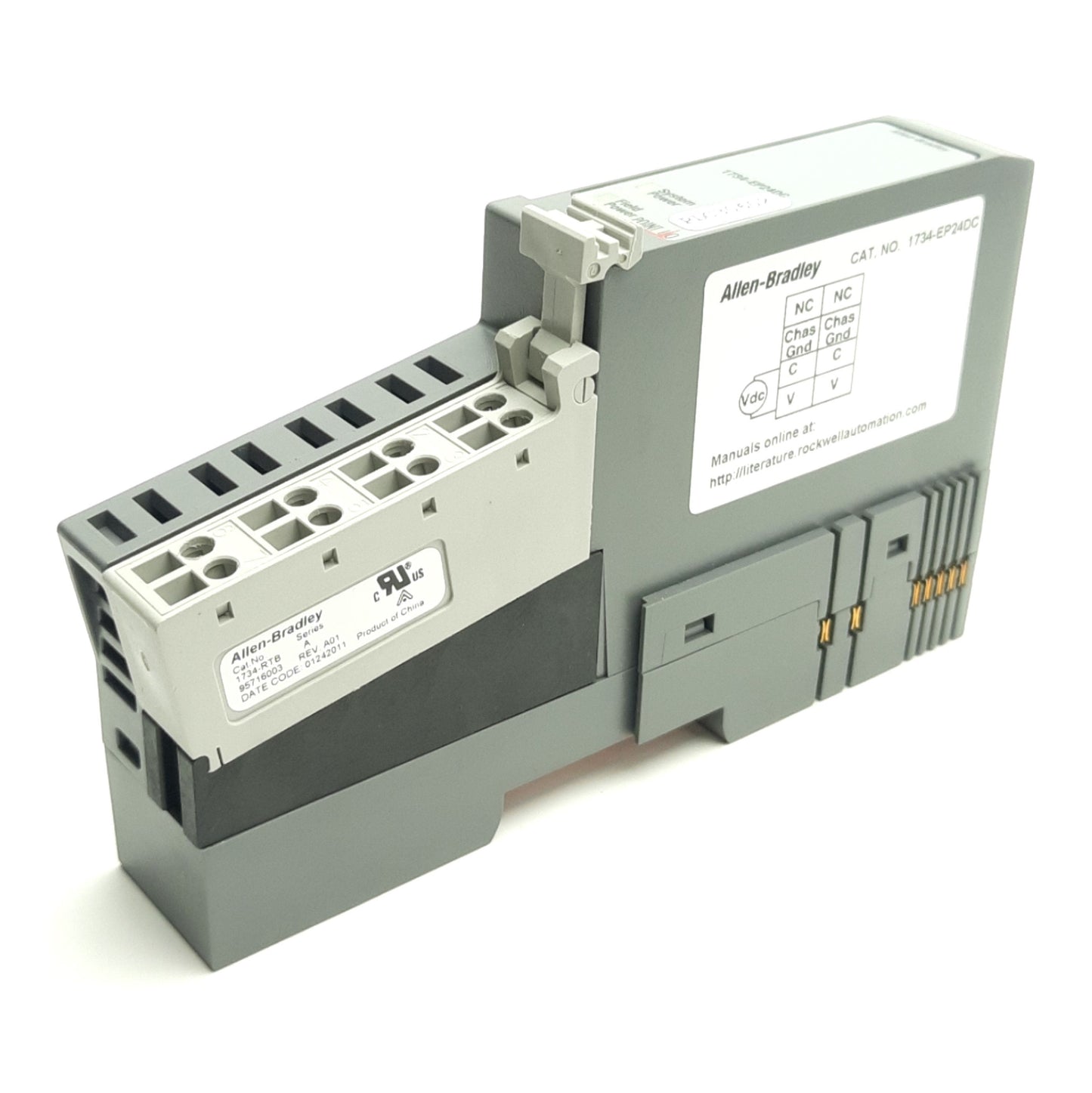 Used Allen Bradley 1734-EP24DC Ser B Point I/O Expansion Power Module 5VDC 1.3A, DIN