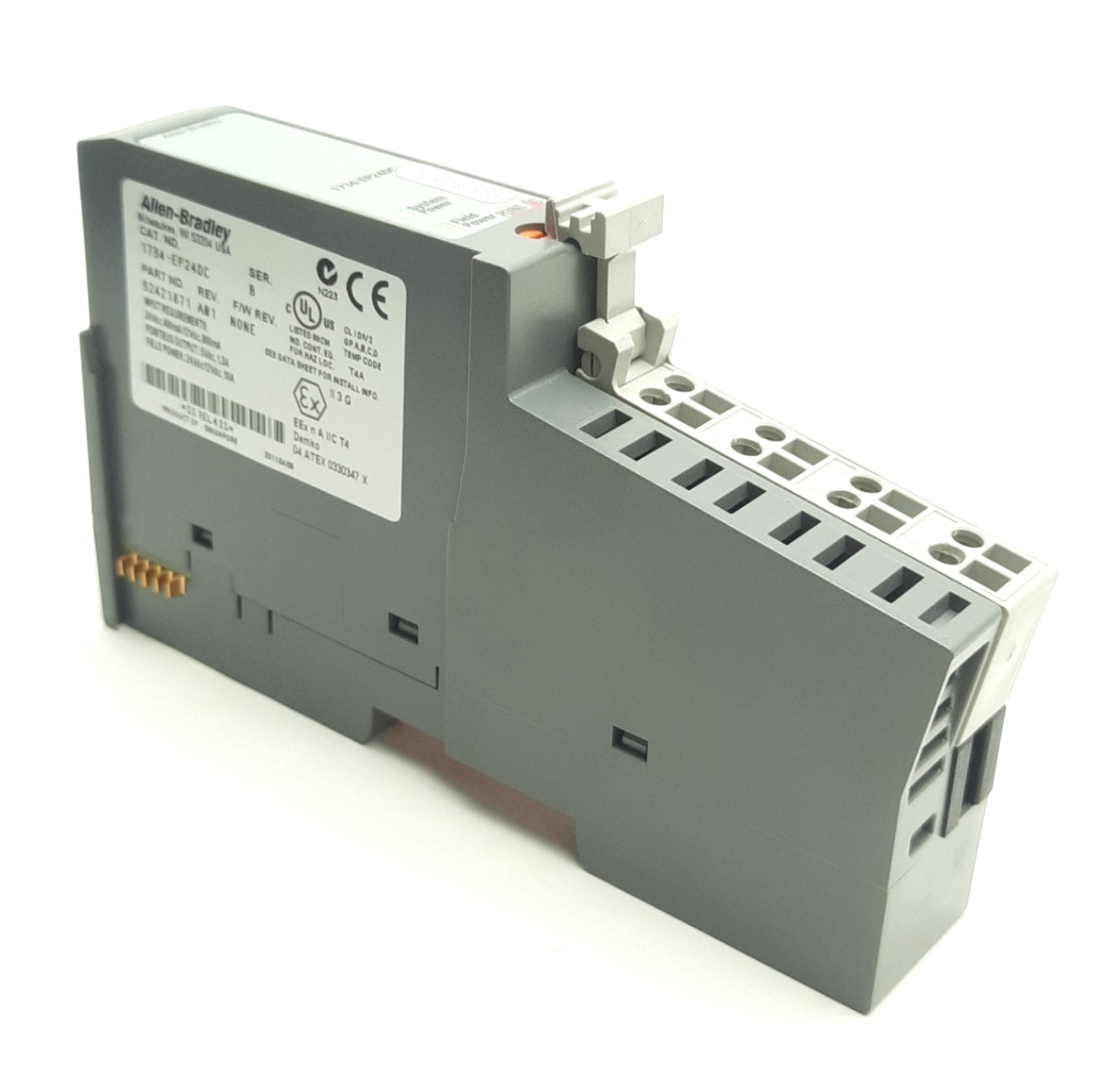 Used Allen Bradley 1734-EP24DC Ser B Point I/O Expansion Power Module 5VDC 1.3A, DIN