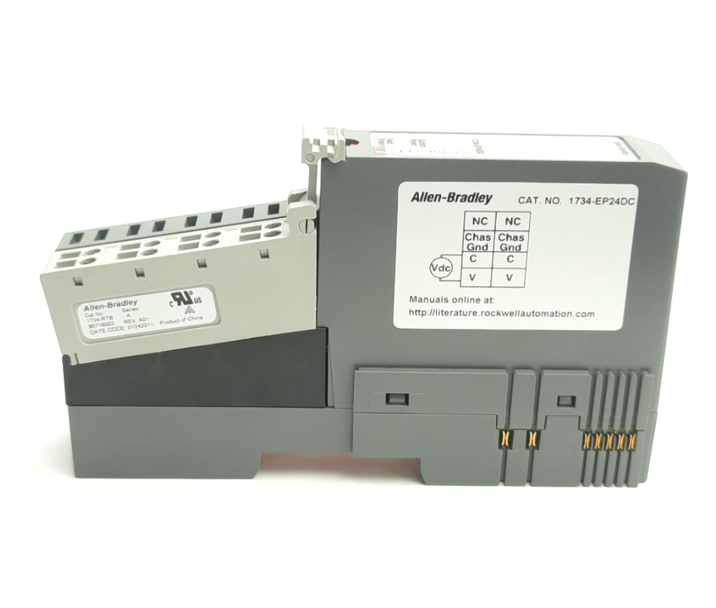 Used Allen Bradley 1734-EP24DC Ser B Point I/O Expansion Power Module 5VDC 1.3A, DIN