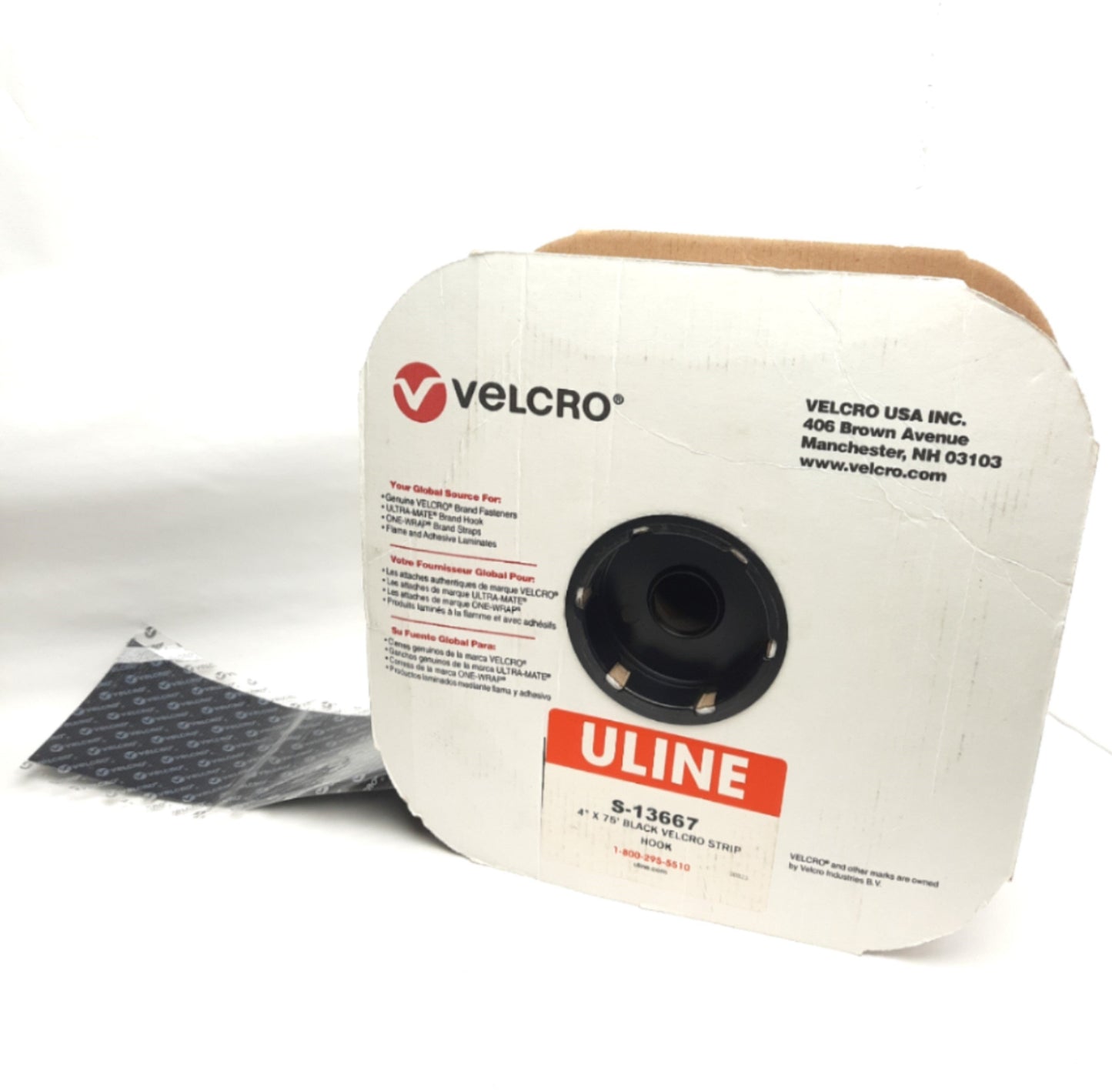 New – Open box Velcro 129657 Adhesive Backed Monofilament Fastener, Hook 88, 4" x 65Ft