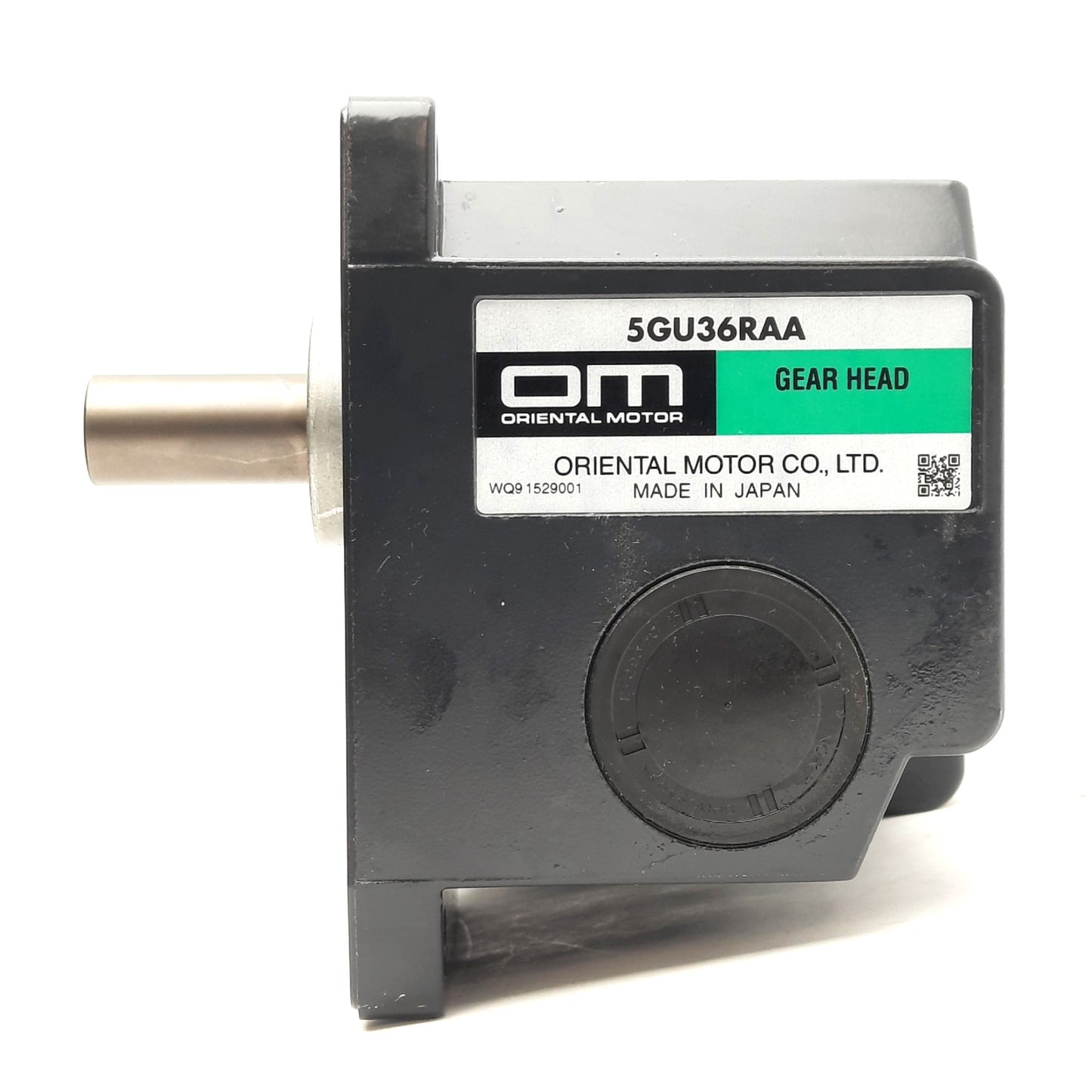 Used Oriental Motor 5GU36RAA Right-Angle Gearbox, 36:1, Ø5/8" Shaft, 115x80mm Frame
