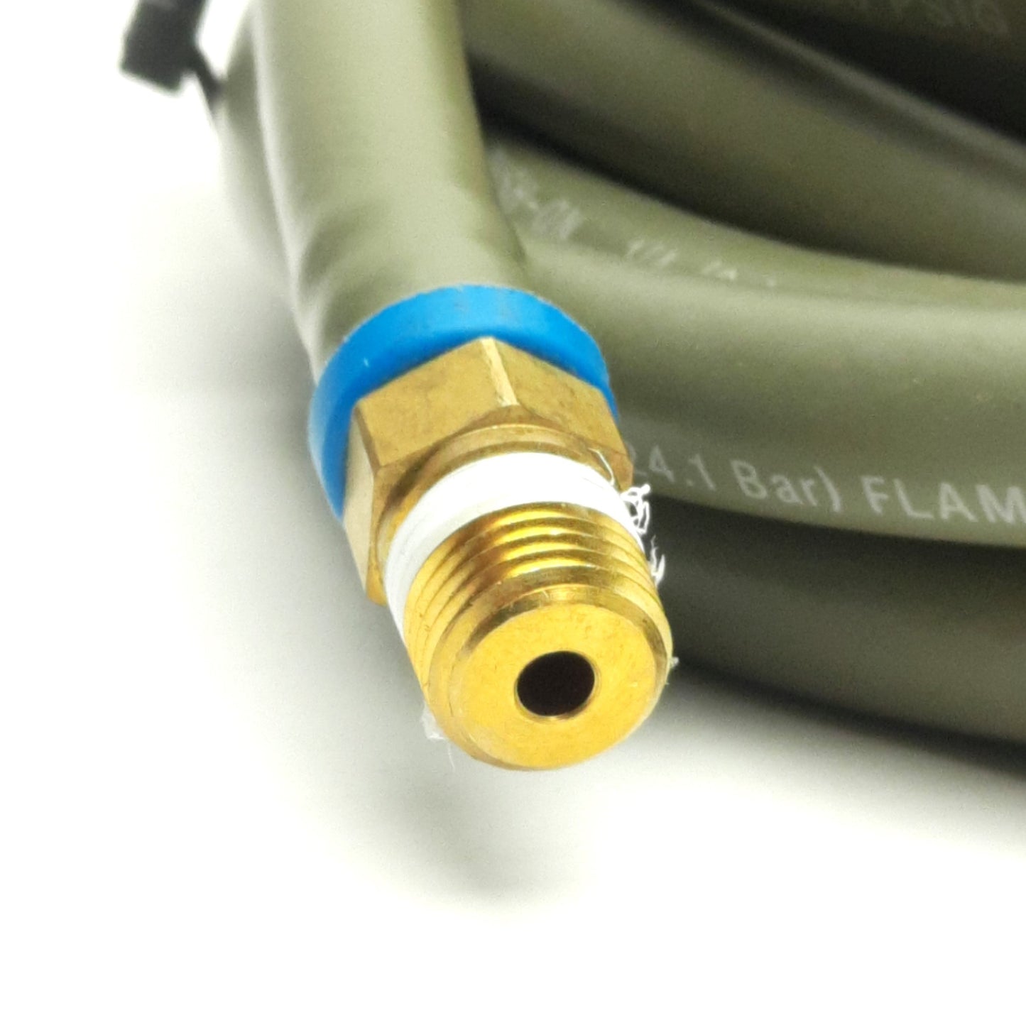 Used Swagelok PB-4-GR Flexible Hose W/ 1/4" NPT Female & 1/8" Compression, 15' Length