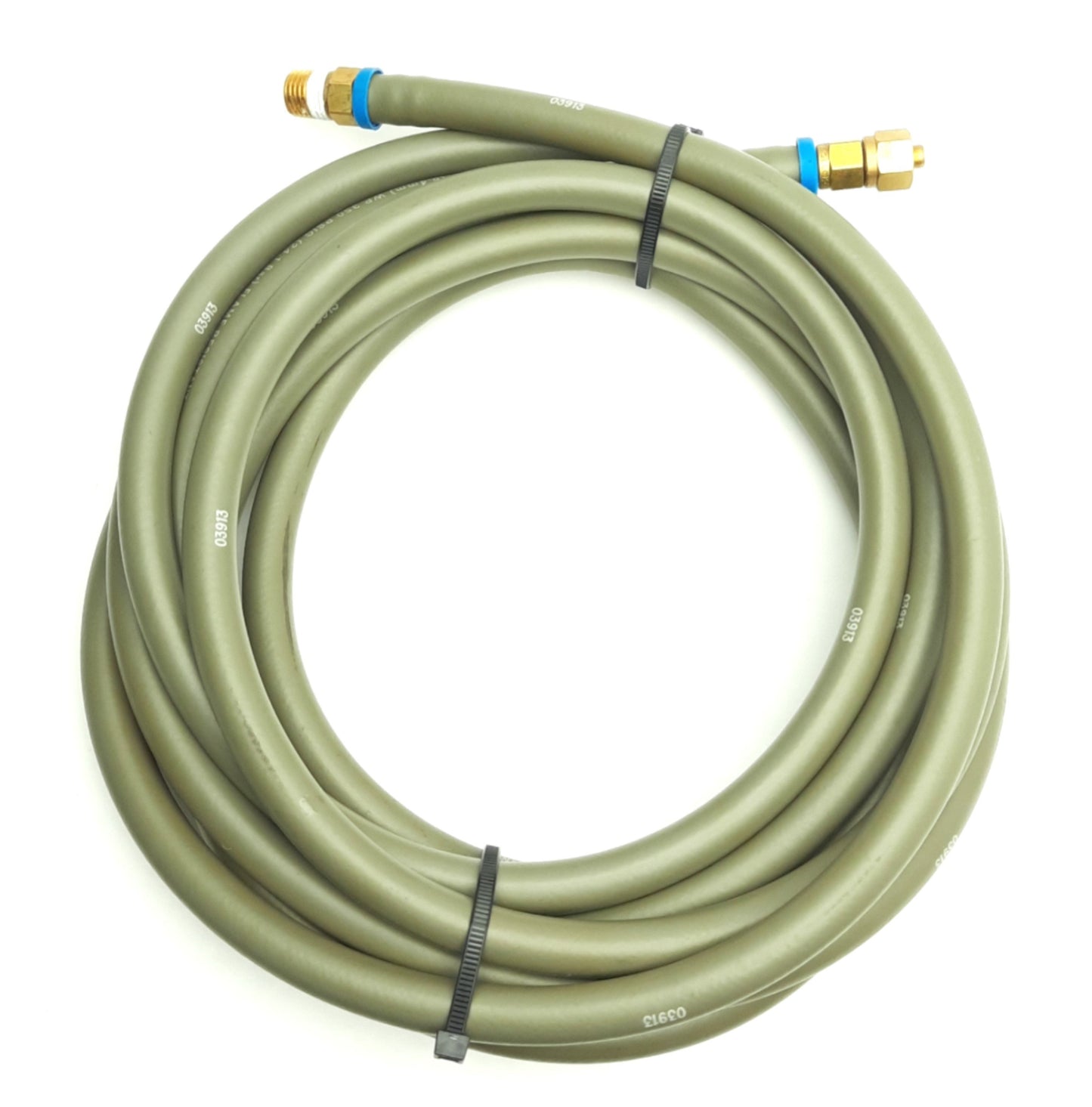 Used Swagelok PB-4-GR Flexible Hose W/ 1/4" NPT Female & 1/8" Compression, 15' Length