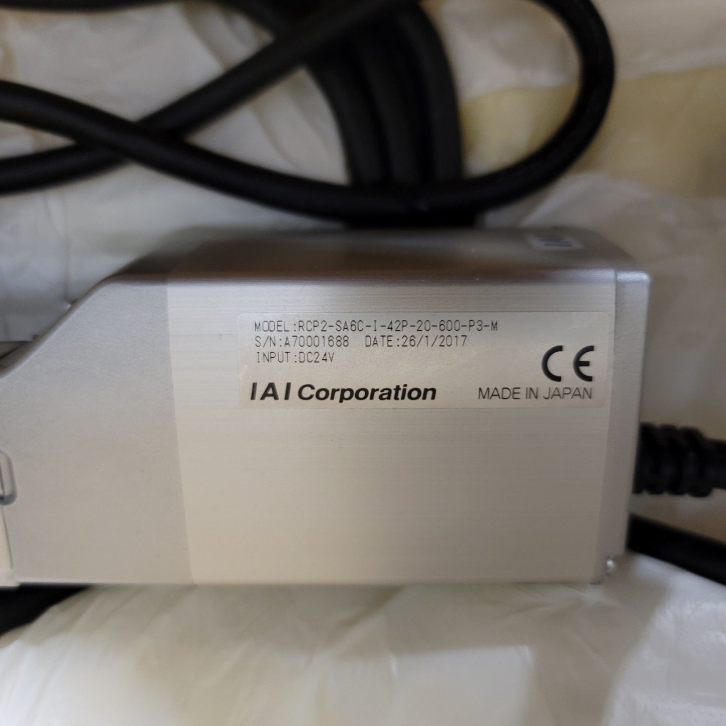 New IAI RCP2-SA6C-I-42P-20-600-P3-M ROBO Cylinder Linear Actuator, 600mm Stroke