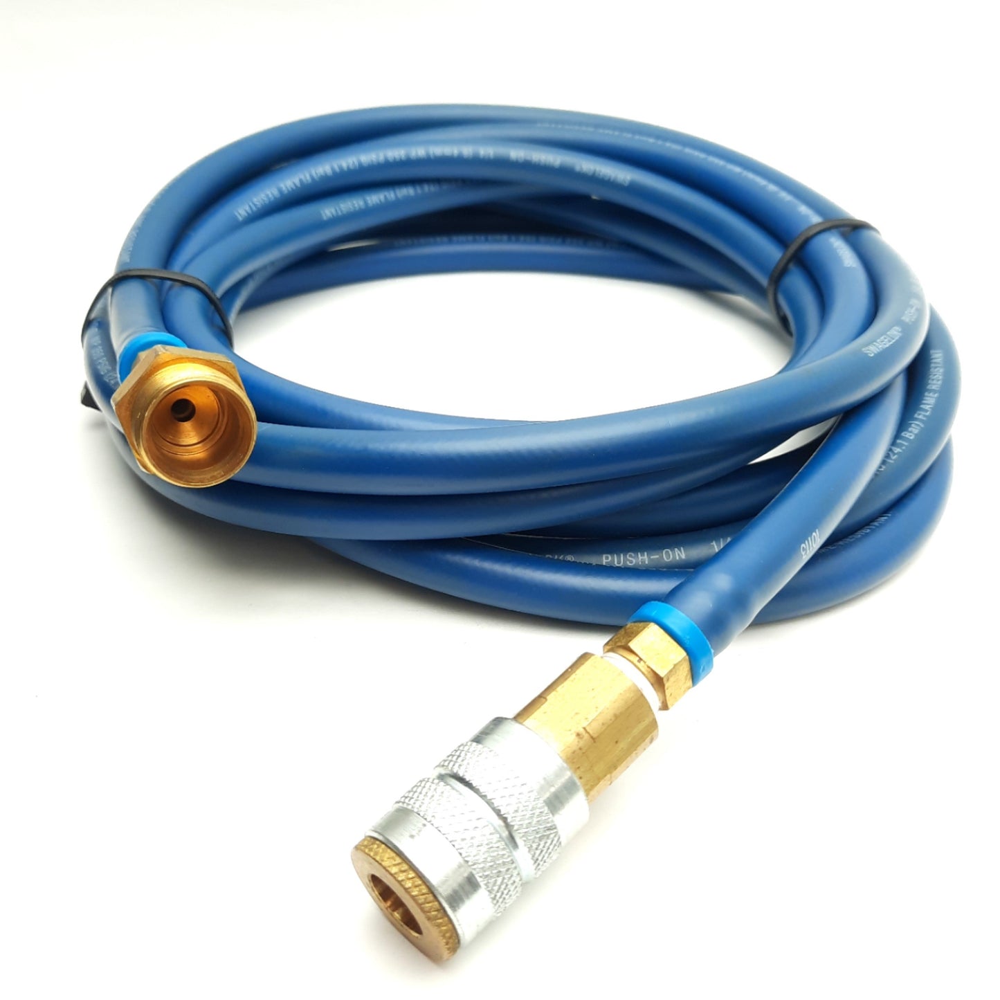 Used Swagelok PB-4-BU Flexible Hose W/ Dixon 2F QD & 5/8" Compression, 15' Length