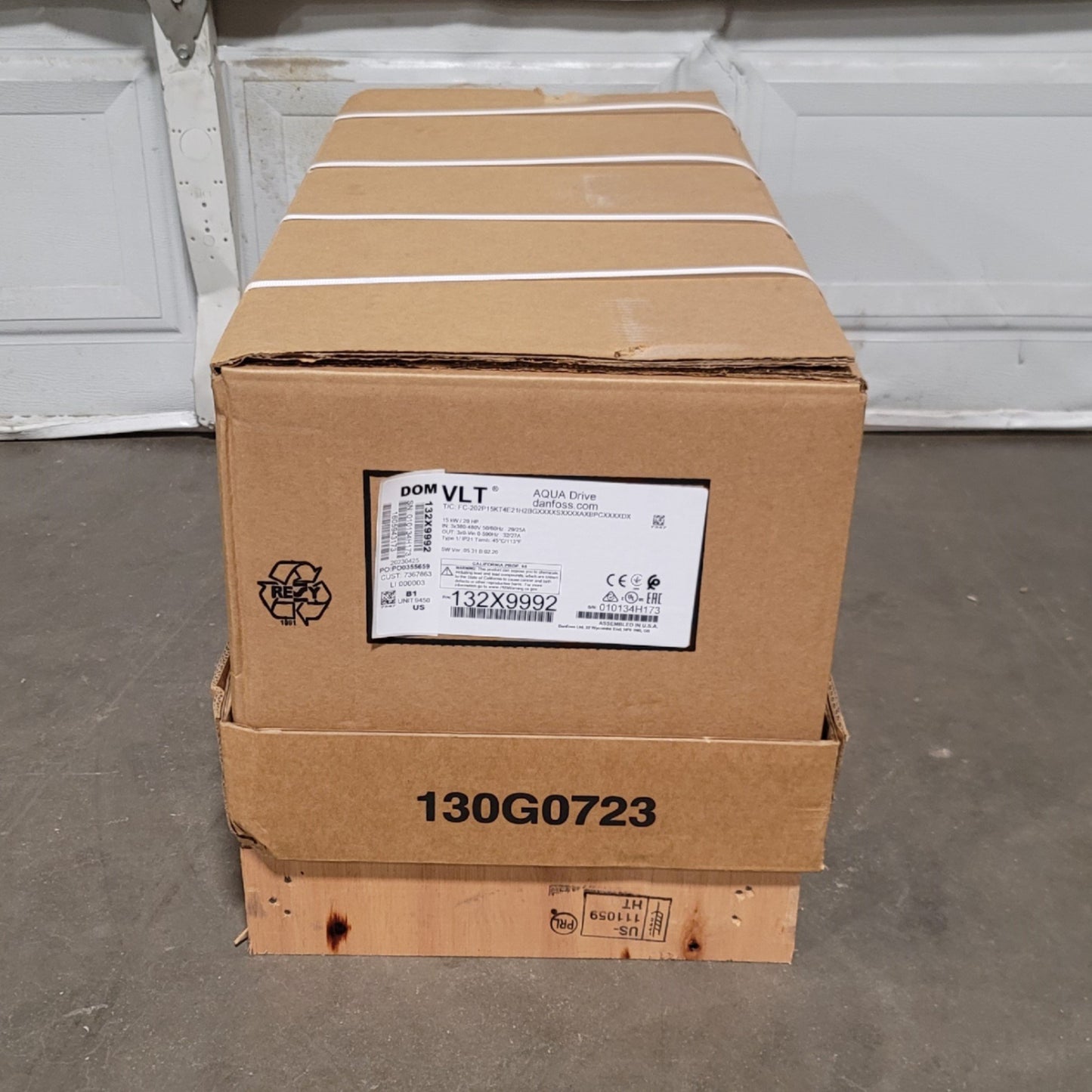 New Danfoss FC-202P15KT4E21H2BGXXXXSXXXXAXBPCXXXXDX VLT Aqua Drive 20HP 380-480V 29A