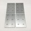 Used Lot of 4 80/20 4366 Aluminum Extrusion Rectangular Flat Plate, 6-Hole, 15 Series