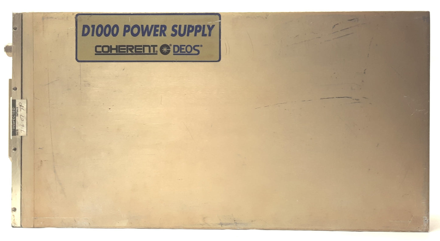 Used Coherent D1000L LASER RF Power Supply 1100W Water Cooled 200-240VAC for GEM-100