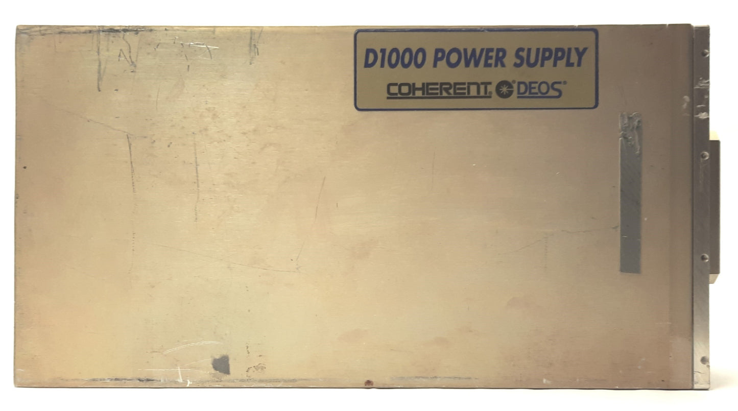 Used Coherent D1000L LASER RF Power Supply 1100W Water Cooled 200-240VAC for GEM-100