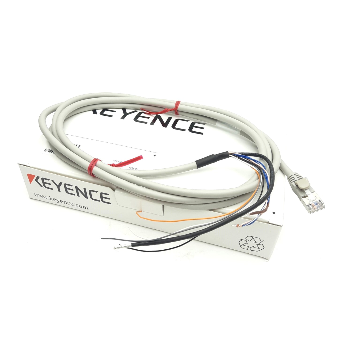 New – Open box Keyence SJ-C2U Sheath Sensing Ionizer 10-Pin I/O Power Cable, 2m, For SJ Series