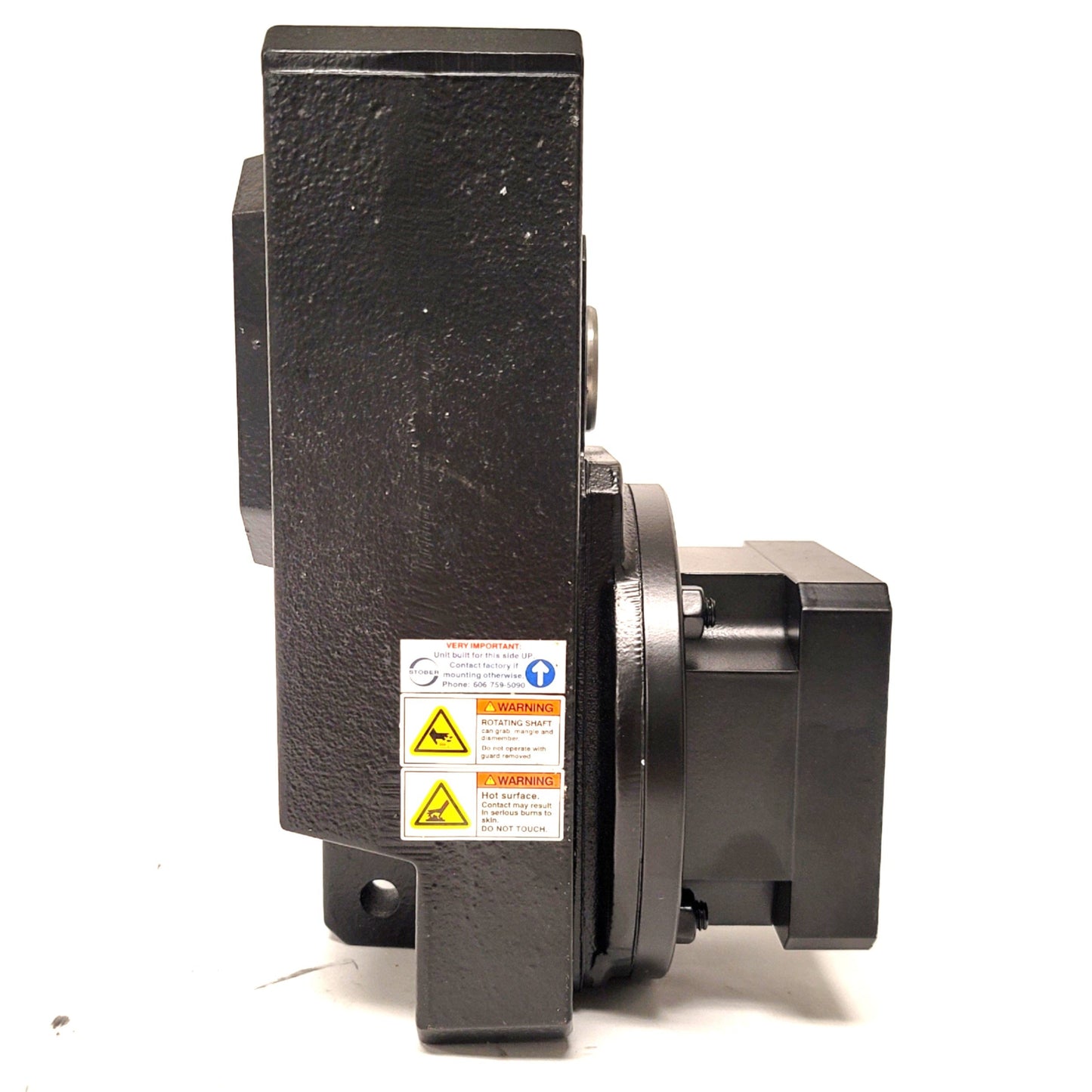 New Stober F102AG0940MT10 Parallel Shaft Gearbox 93.631:1, 120Nm, 4000RPM, 3/4 Shaft