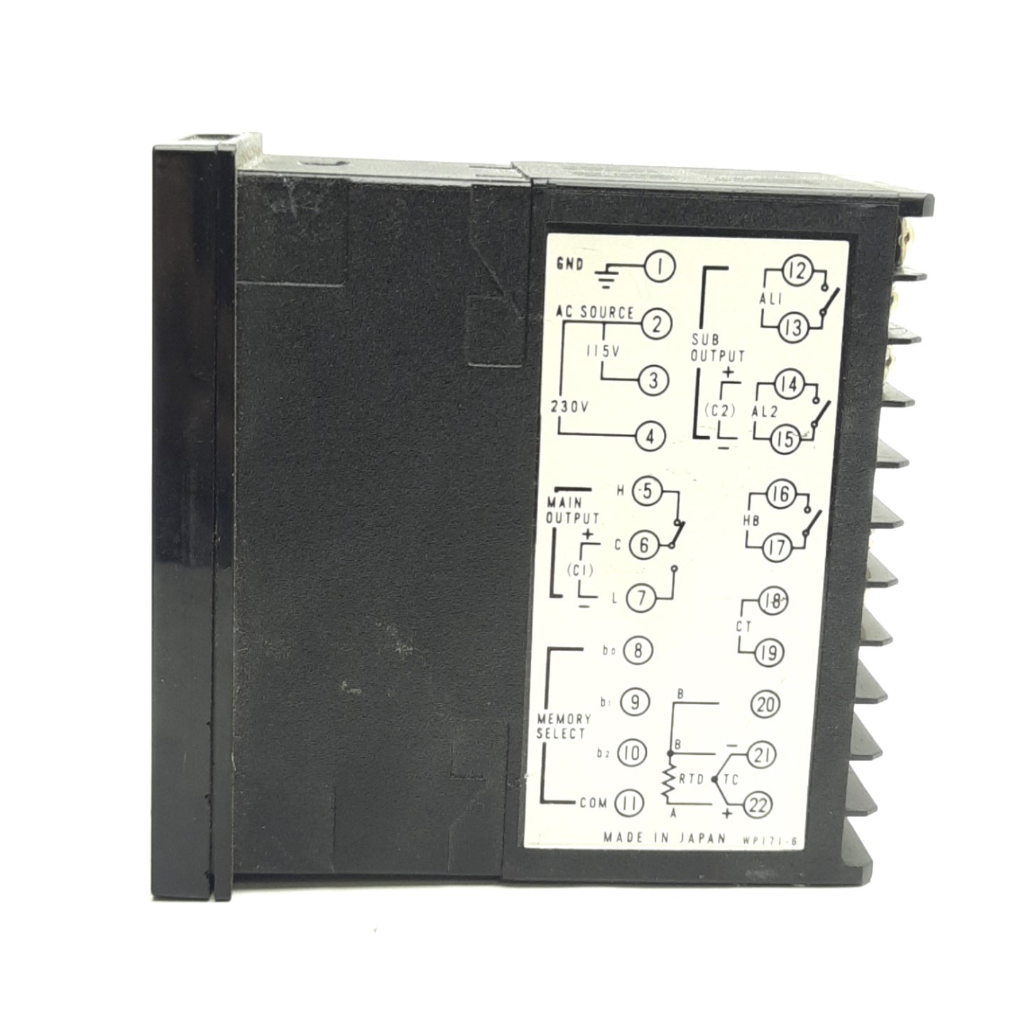 Used Barber-Colman MAE2-10300 Temperature Controller Relay Out, Type J 0-1600°F