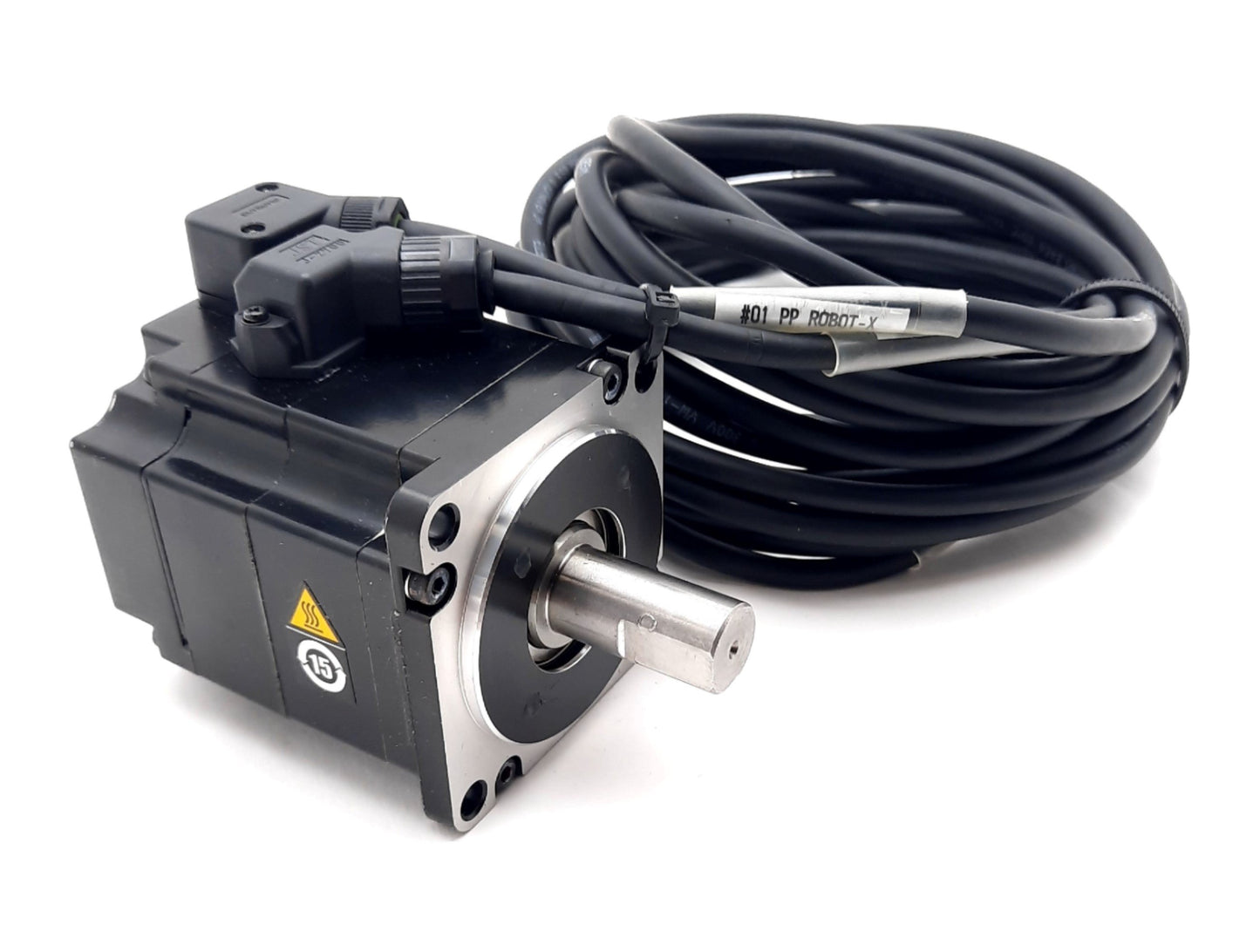 Used Yaskawa SGM7J-02AFD21 Servo Motor 3 Phase 24 Bit, 0.637nm, 200V, 1.6A, 200W