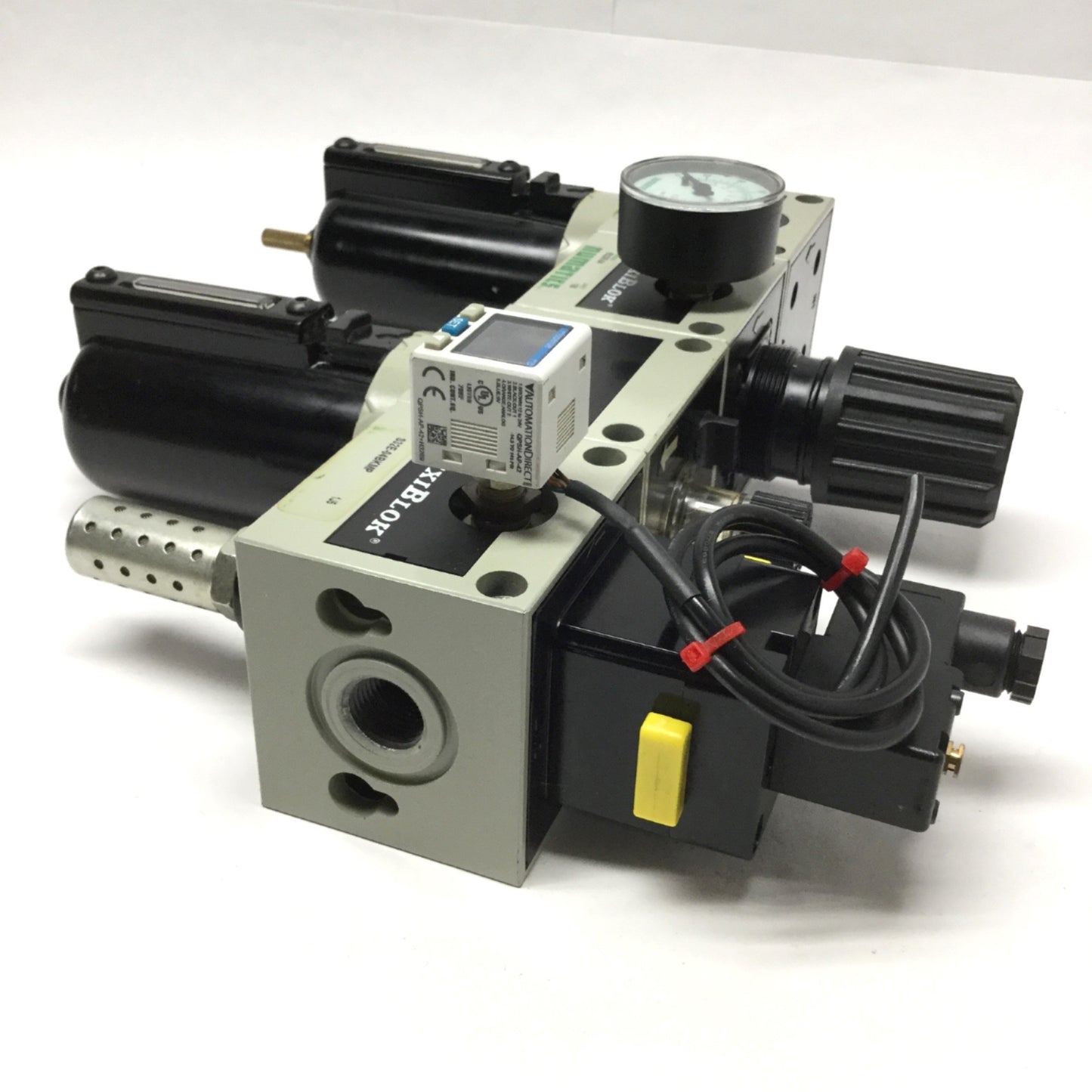 Used Numatics FlexiBlok Pressure Regulator/Filter/Lubricator/Relief Valve Combo