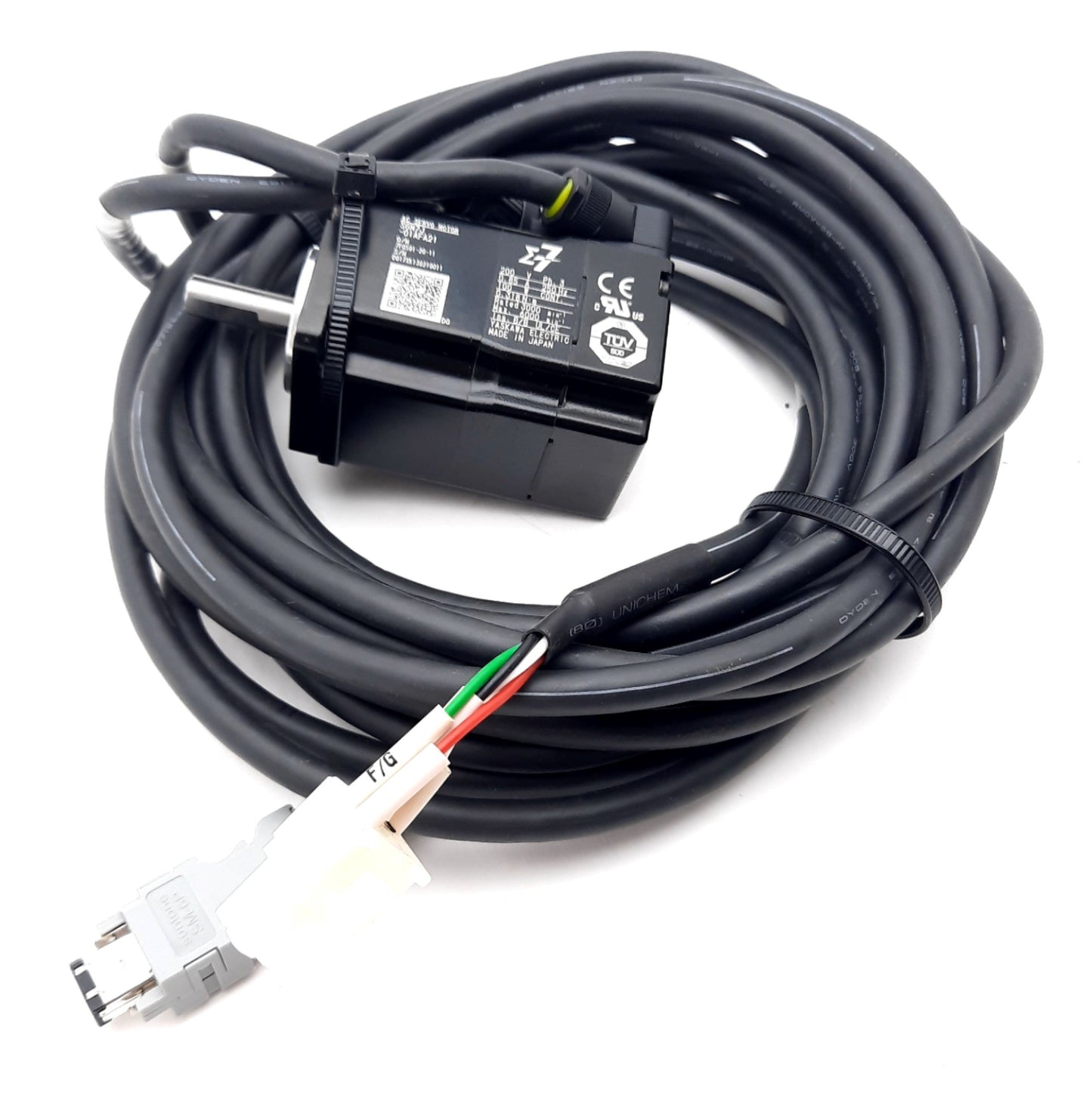 Used Yaskawa SGM7J-01AFA21 AC Servo Motor 3 Phase 200VAC 0.85A 100W 0.318Nm 30001/min