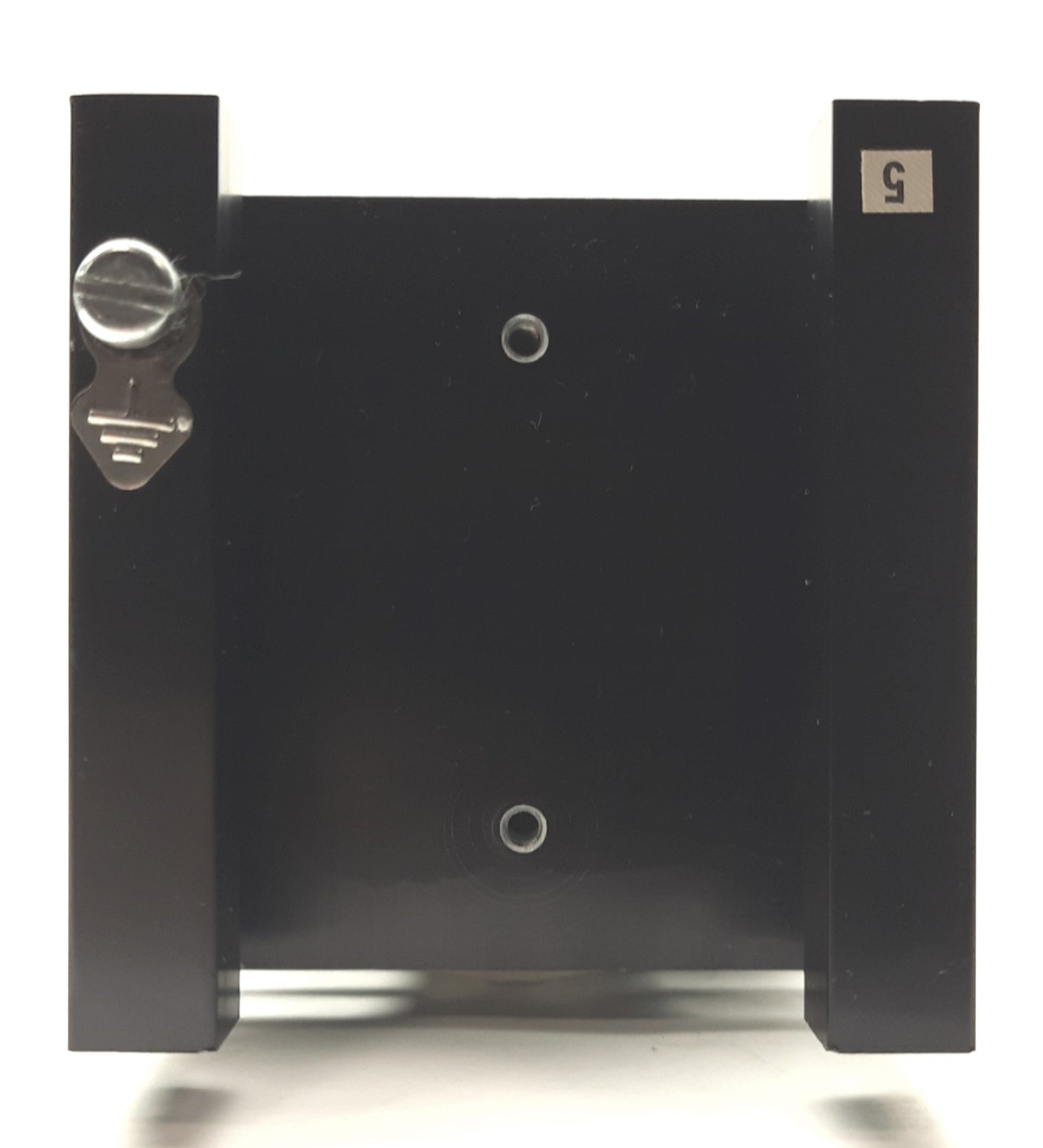 Used Solid State Relay (SSR) Aluminum Heatsink, 5 x 3 x 2 7/8", 2lbs, DIN Rail Mount