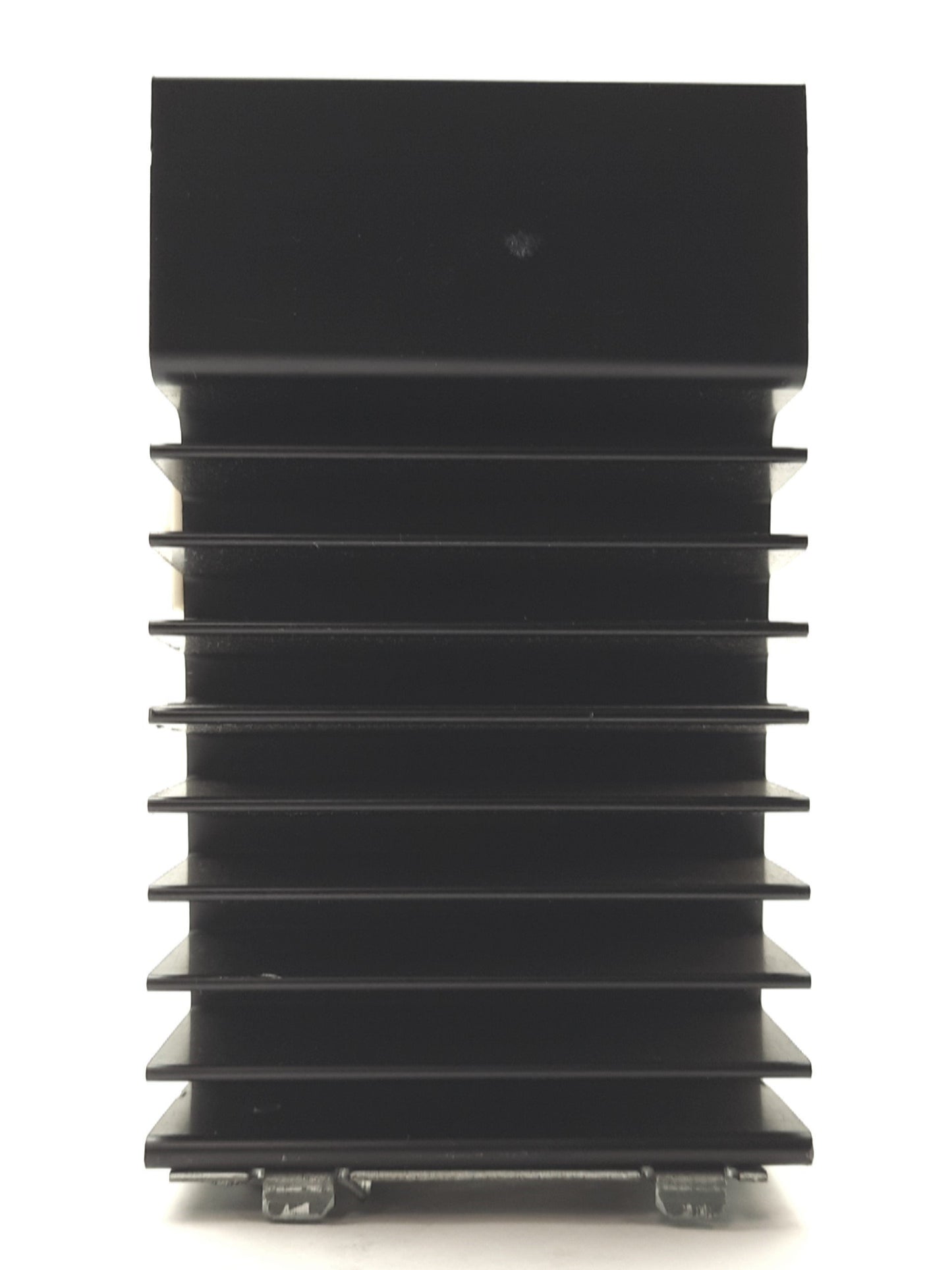 Used Solid State Relay (SSR) Aluminum Heatsink, 5 x 3 x 2 7/8", 2lbs, DIN Rail Mount