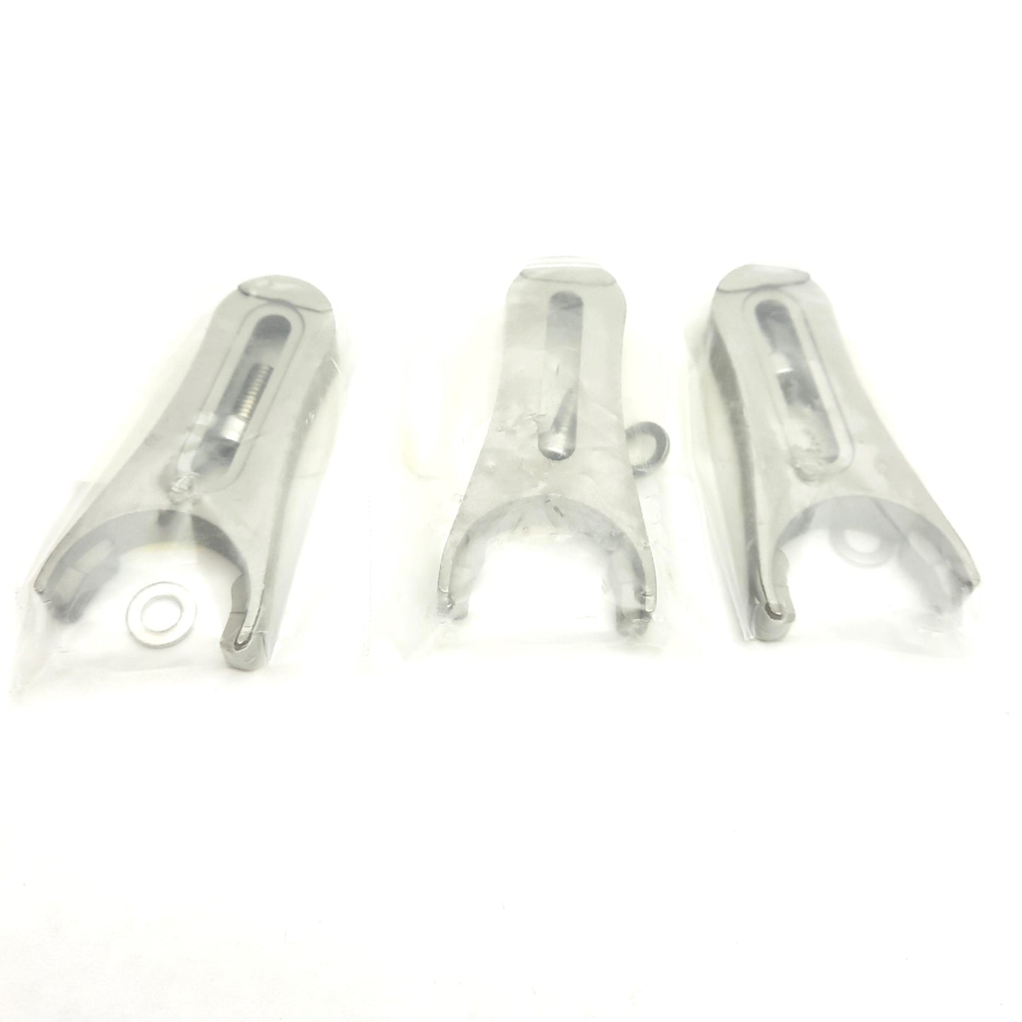 New Lot of 3 New Focus 9916-M Pedestal Clamping Fork w/ Screw 25.4mm ID, 19.1mm Slot