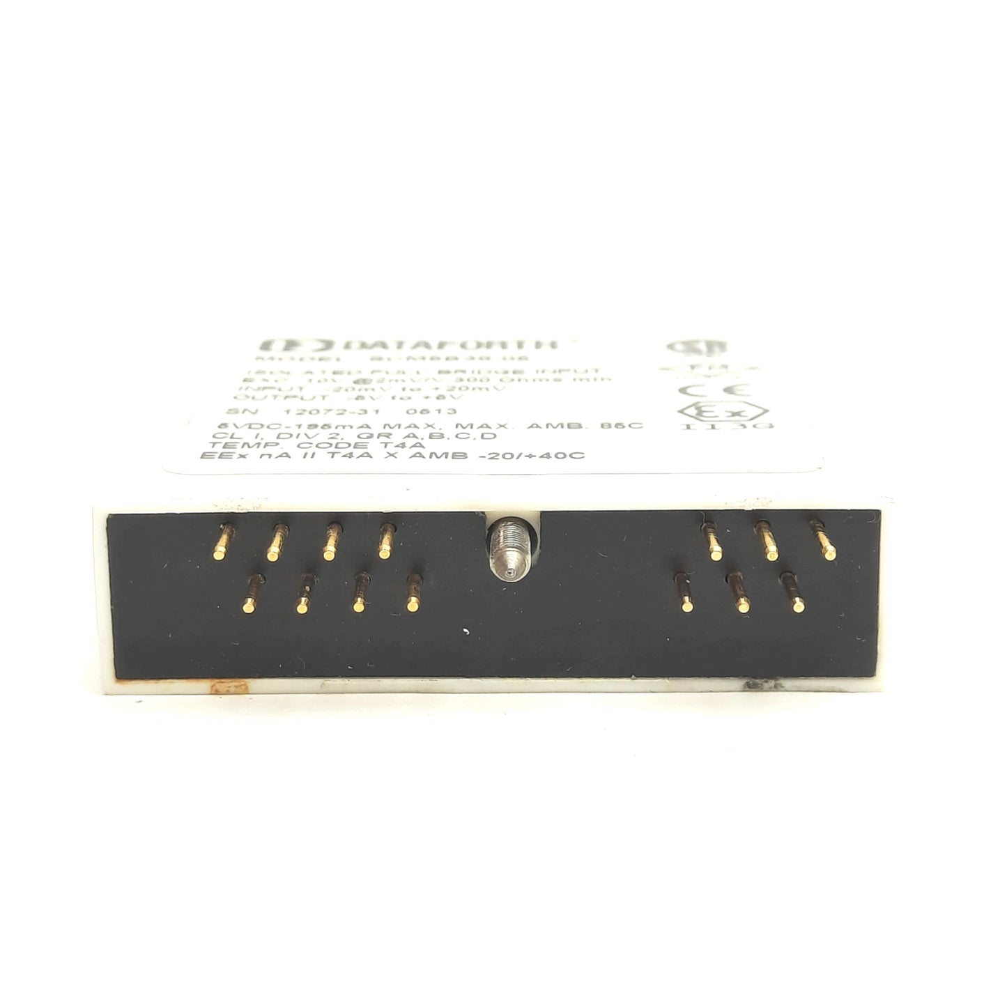 Used Dataforth SCM5B38-05 Strain Gauge Input Module, ±20mV In ±5V Out, 10V @ 2mV/V
