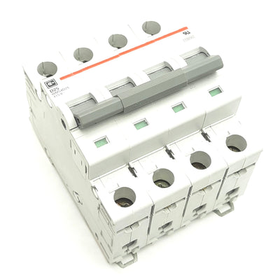 Used Cutler Hammer WMS4D25 Circuit Breaker, 4-Pole, D-Curve, 415VAC 20A, DIN Rail