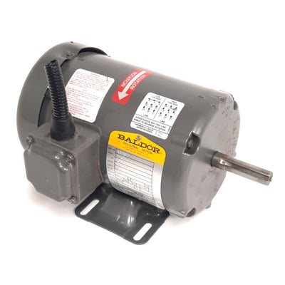 Used Baldor M3538 Electric Motor 3-Ph, 230/460V AC, 1720RPM, 1/2HP, 56 Frame
