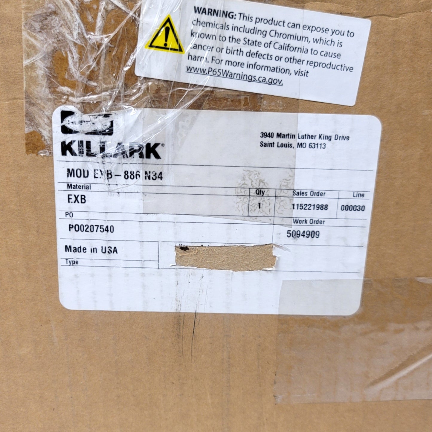 New – Open box Hubbell Killark EXB-886 N34 Aluminum Hazardous Location Enclosure 12" x 12" x 8"