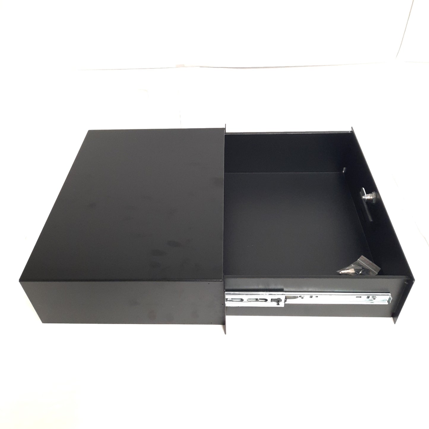 Open box Navepoint 00300544 X00DVJ9MH Lockable Server Cabinet Drawer, 22Lb Capacity, 3U