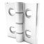 Used Lot of 4 WI-30L 4 Hole Hinge 30 Series 58mm x 60mm