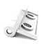 Used Lot of 4 WI-30L 4 Hole Hinge 30 Series 58mm x 60mm