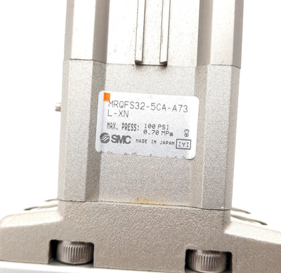 New SMC MRQFS32-5CA-A73L-XN Rotary Cylinder Flange Mount, 5mm Stroke, 80-100°