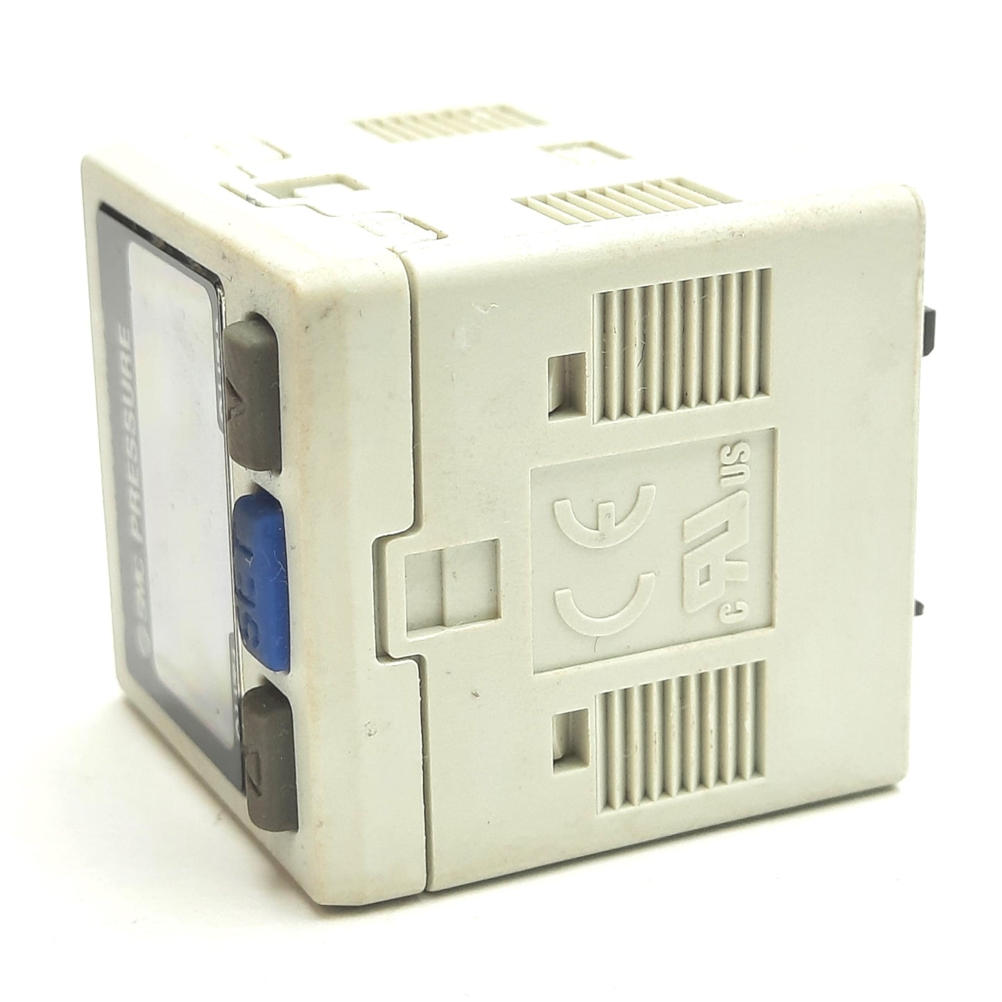 Used SMC PSE304 Pressure Sensor Controller, 2 PNP + 4-20mA Output, 12-24VDC 245mA