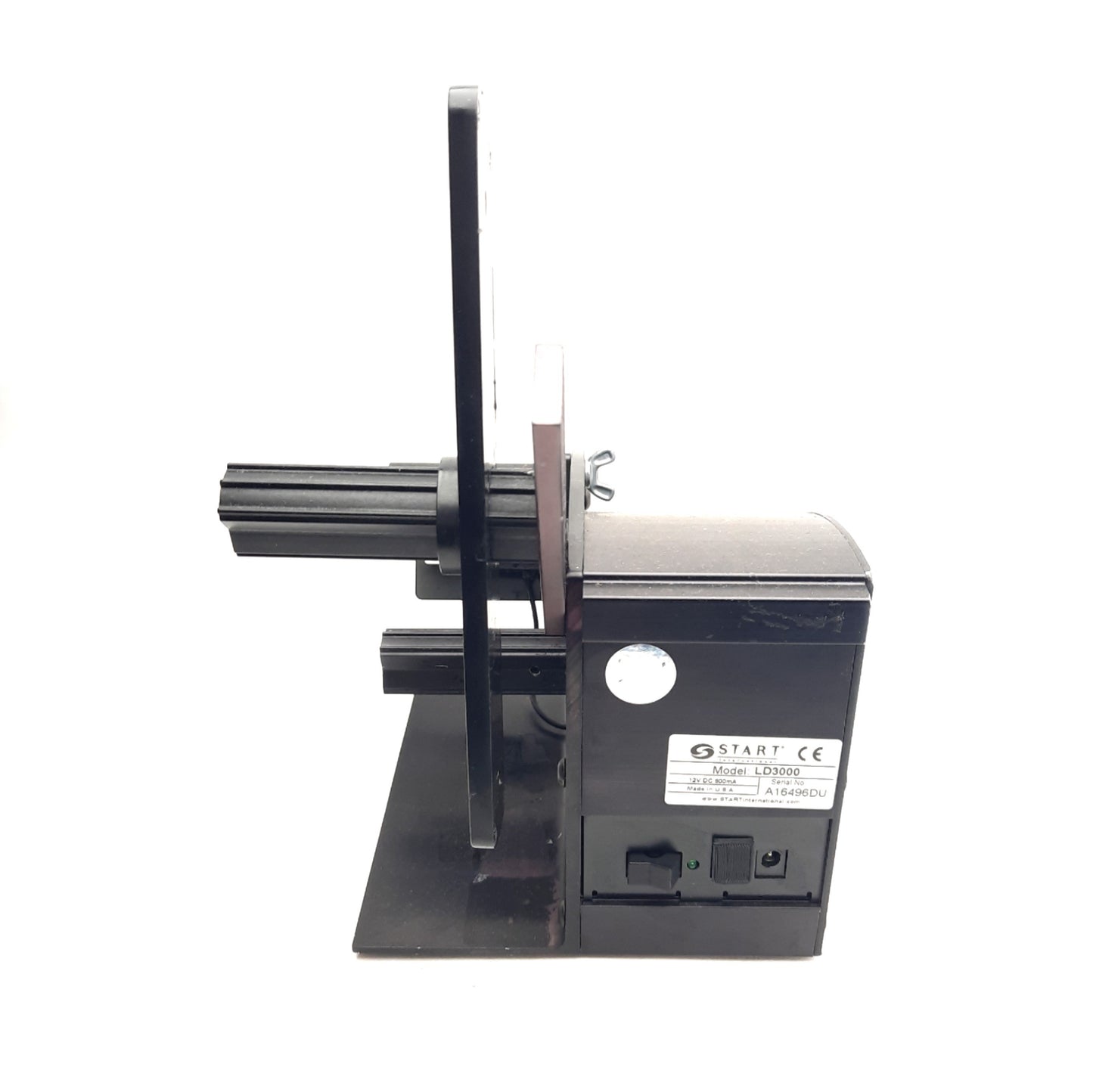 Used Start International LD3000 Label Dispenser For 3" x 2" Labels *Missing Parts*