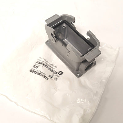 New Harting 19300161231 HAN 16B-asg-1-QB-M25 Side Entry Aluminum Hood, M25, IP65