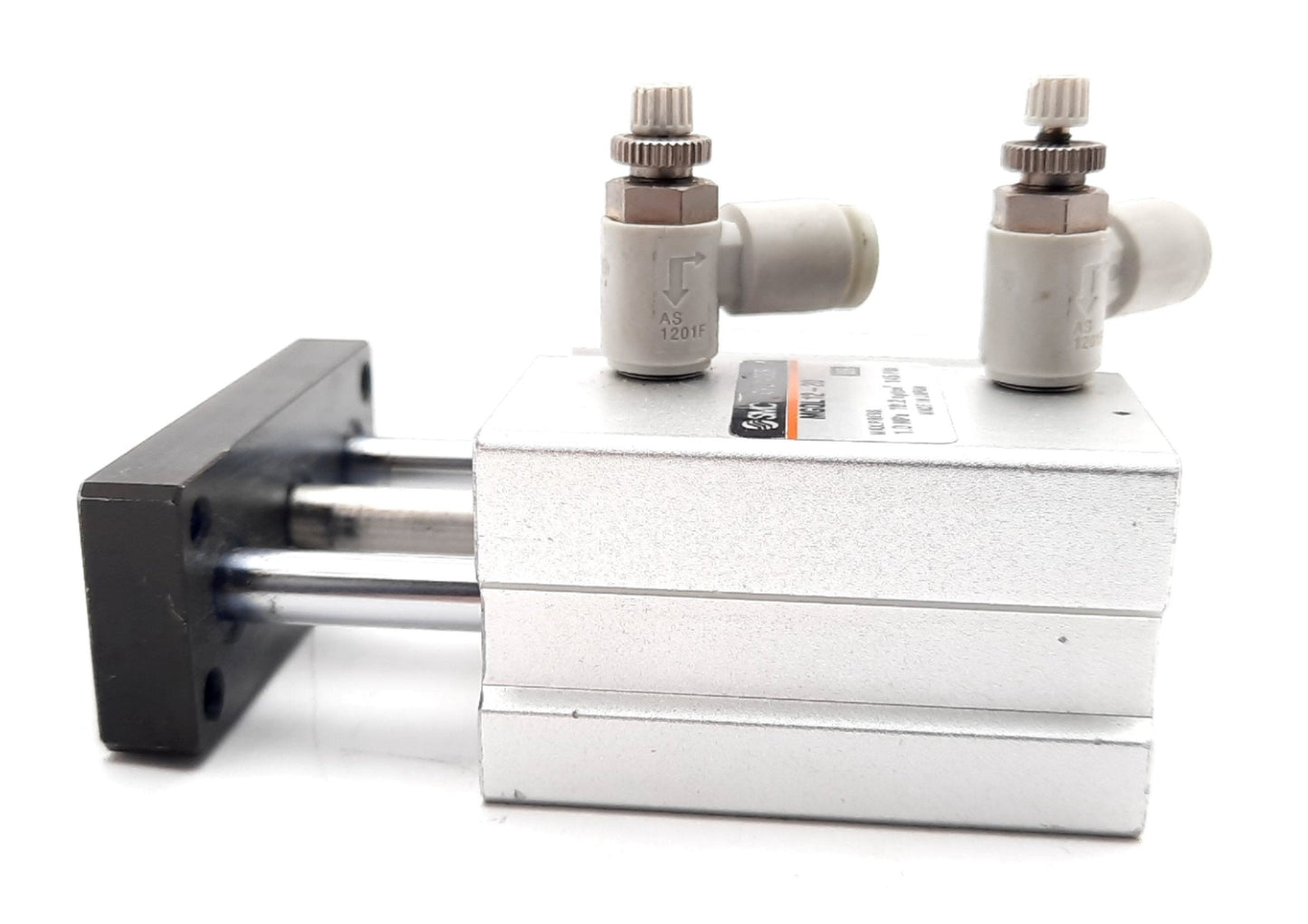 Used SMC MGQL12-20 Guided Cylinder 145Psi, 12mm Bore, 20mm Stroke