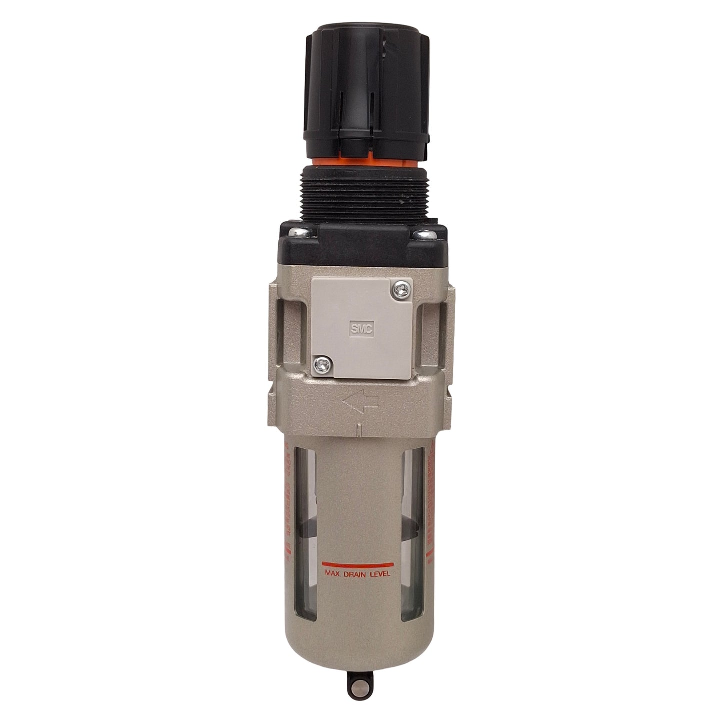 Used SMC AW30-N02-Z Filter Regulator, Set: 7-125psi, Proof: 150psi, 1/4 NPT Ports