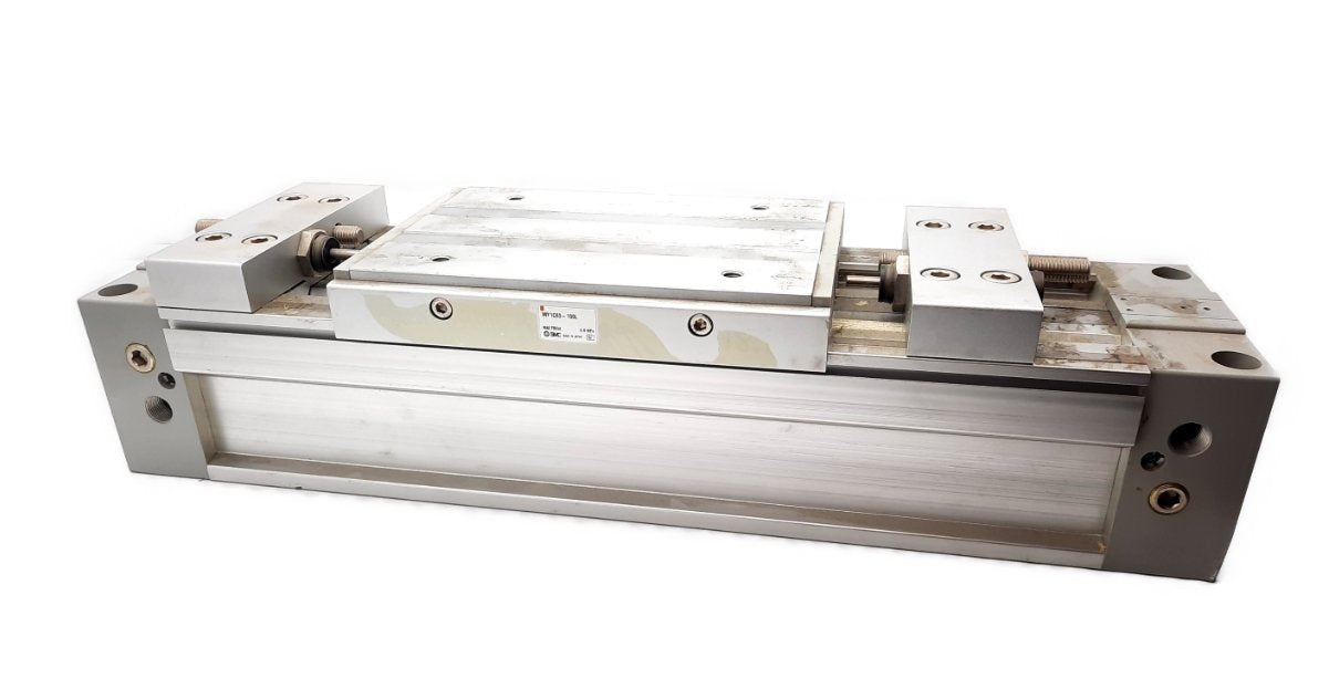 Used SMC MY1C63-100L Rodless Guided Cylinder 63mm Bore, 100mm Stroke, 0.8 MPa