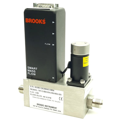 Used Brooks 5851S/BD1DA1BA0BA1B1 Smart Mass Flow Controller 80 SLPM, 4-20mA Analog