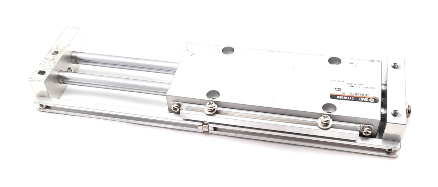 New SMC CDBX2N15-75 Double Rod Guided Cylinder 15mm Bore, 75mm Stroke, 1.0MPa