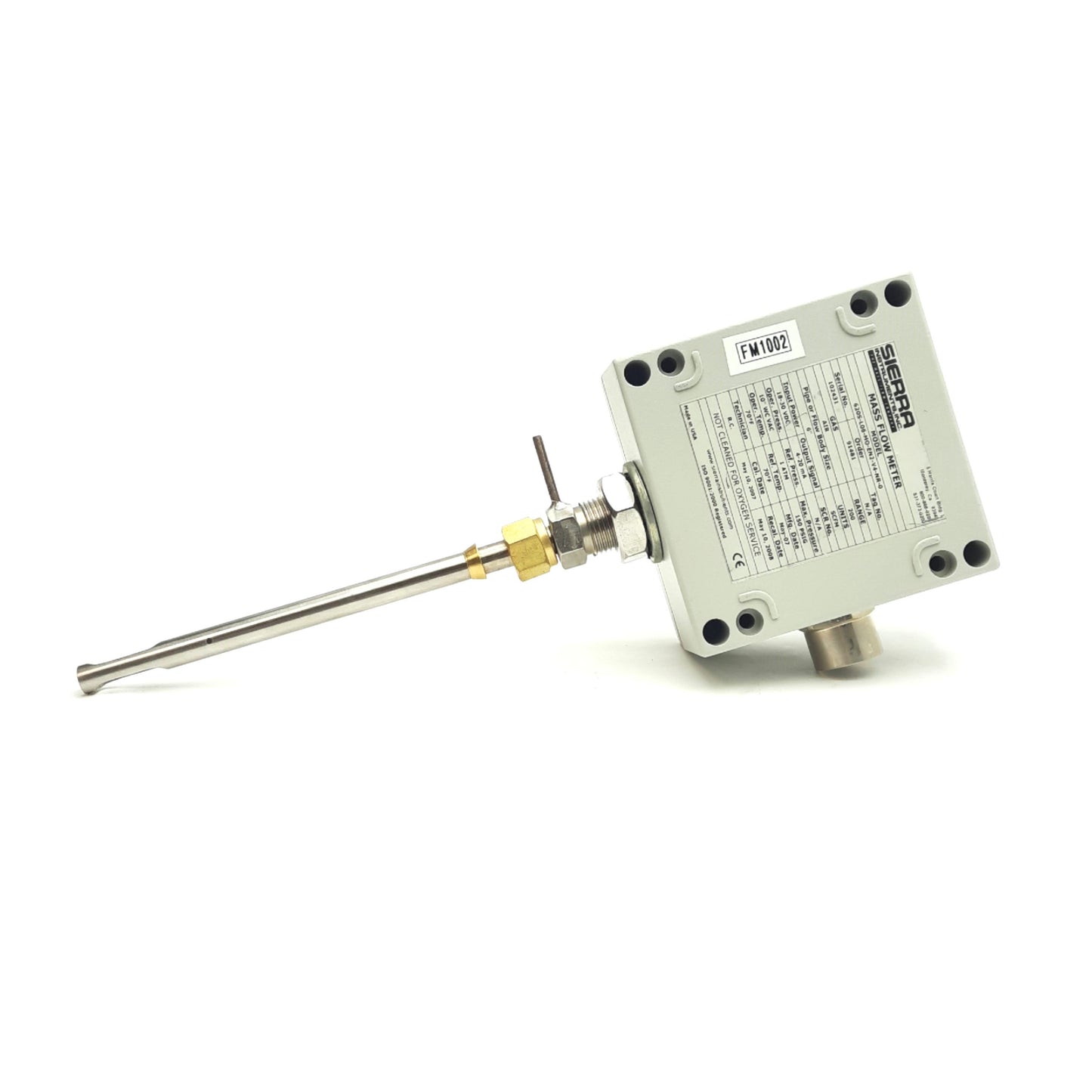 Used Sierra 620S-L06-MO-EN2-V4-NR-0 Mass Flow Meter, 18-30VDC In, 4-20mA Out, Air