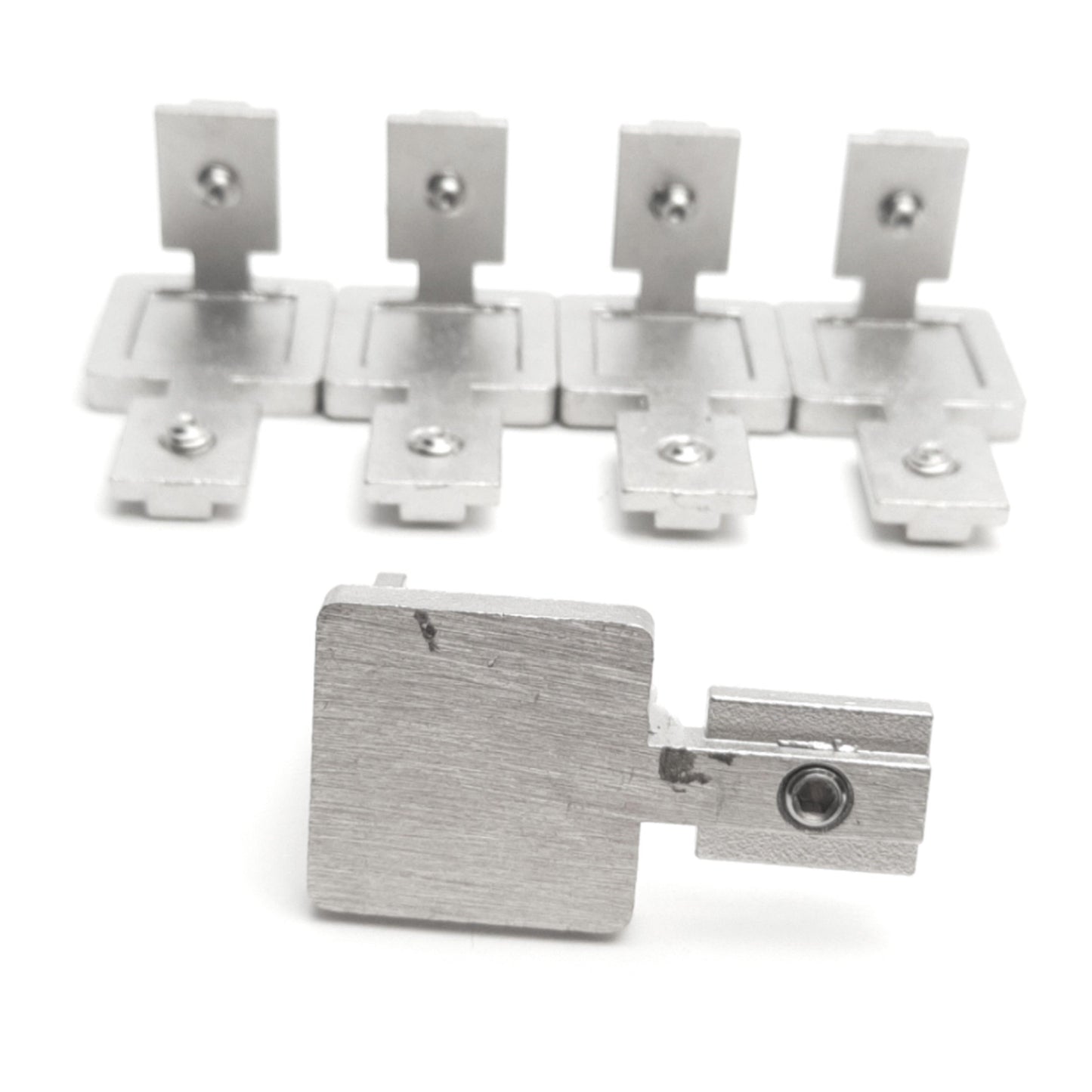 Used Lot of 5 Misumi SHBLBCA6 Blind Corner Brackets 6-Series, M6 Thread, Two-Way