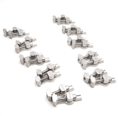Used Lot of 10 Misumi HDJSN6 Blind Joint Pre Assembly Double Joint Kit, M6, 6-Series
