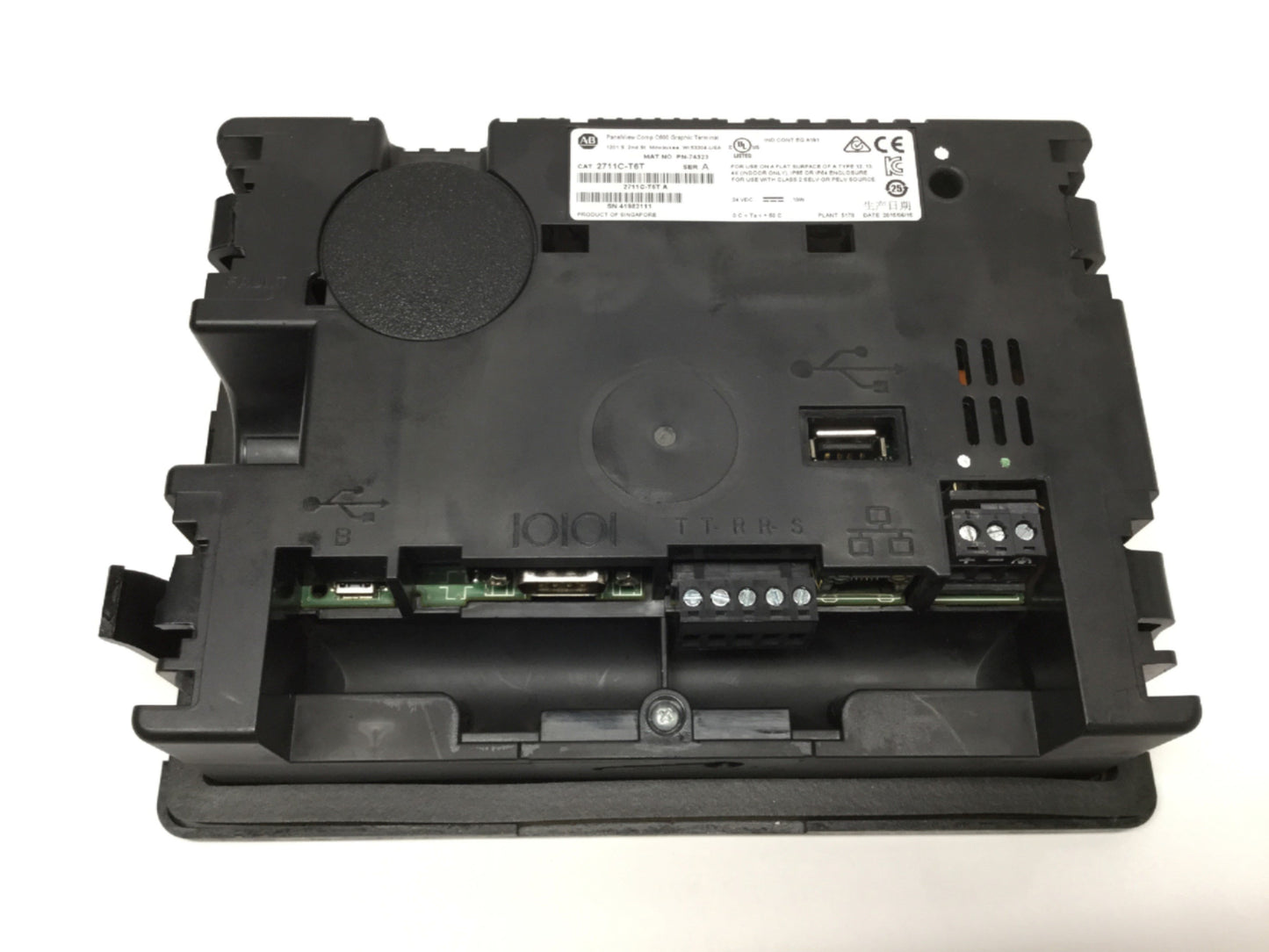 Used Allen Bradley 2711C-T6T PanelView C600 Touch Screen HMI Graphic Display 5.7" 24V