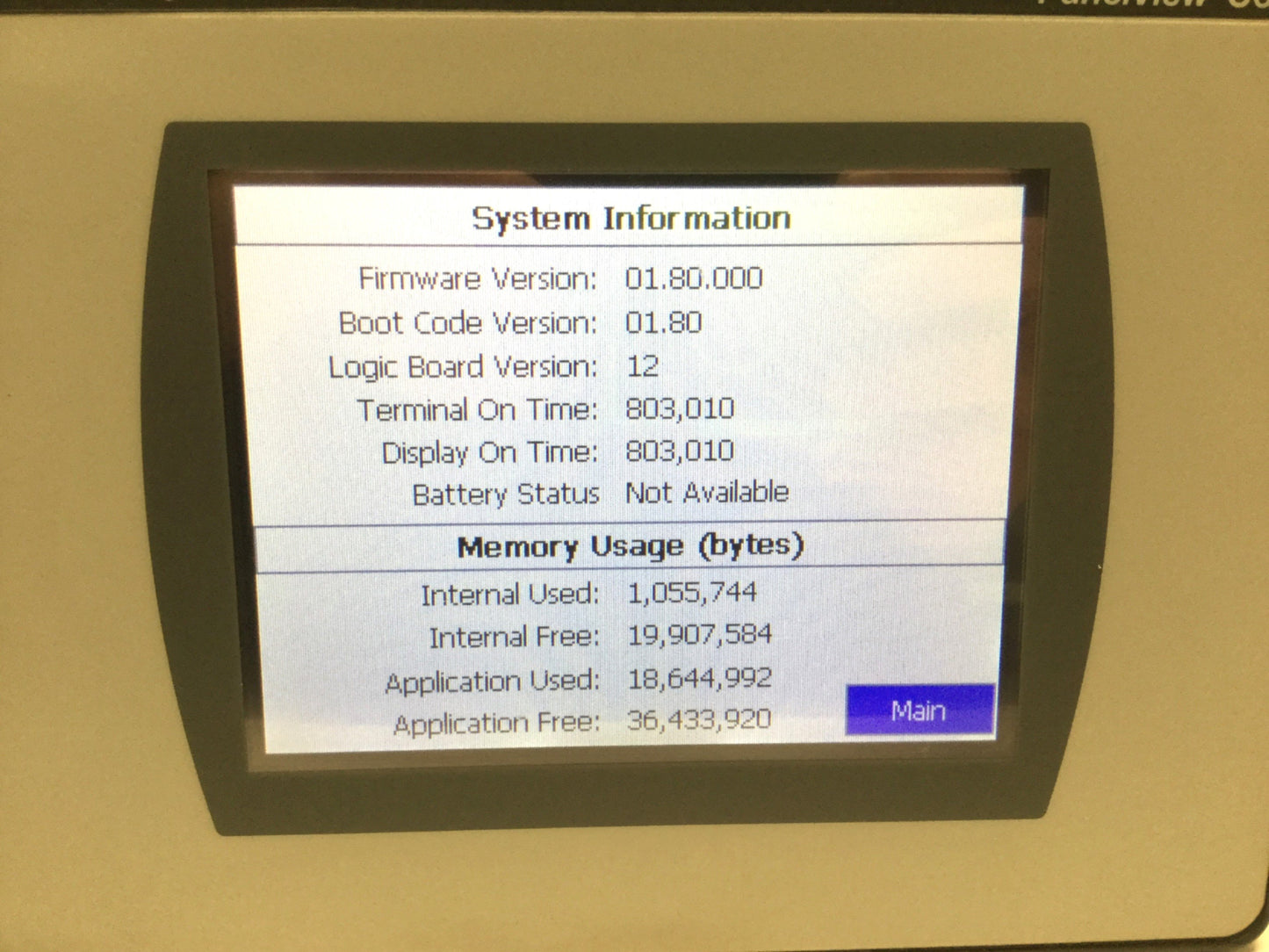 Used Allen Bradley 2711C-T6T PanelView C600 Touch Screen HMI Graphic Display 5.7" 24V