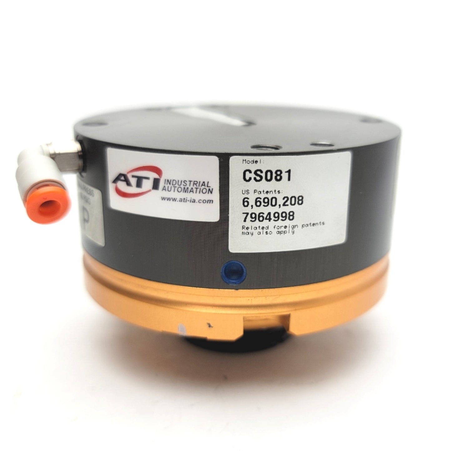 Used ATI Automation CS081 Robot Collision Sensor 120 To 520 lbf-in, 90psi Max