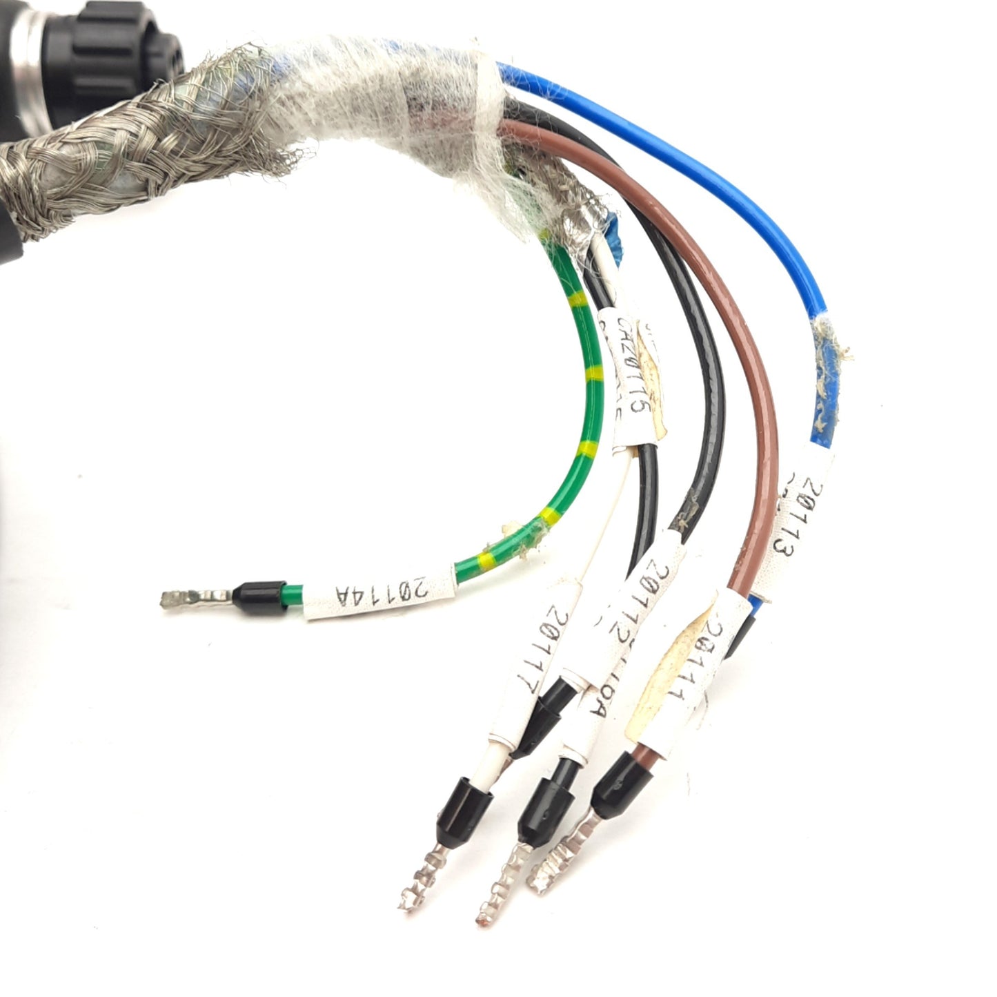 Used Flex-Cable FC-CPBM6DF-16-M004 Motor Power/Brake Cable 9-Pin to Flying Leads, 4m