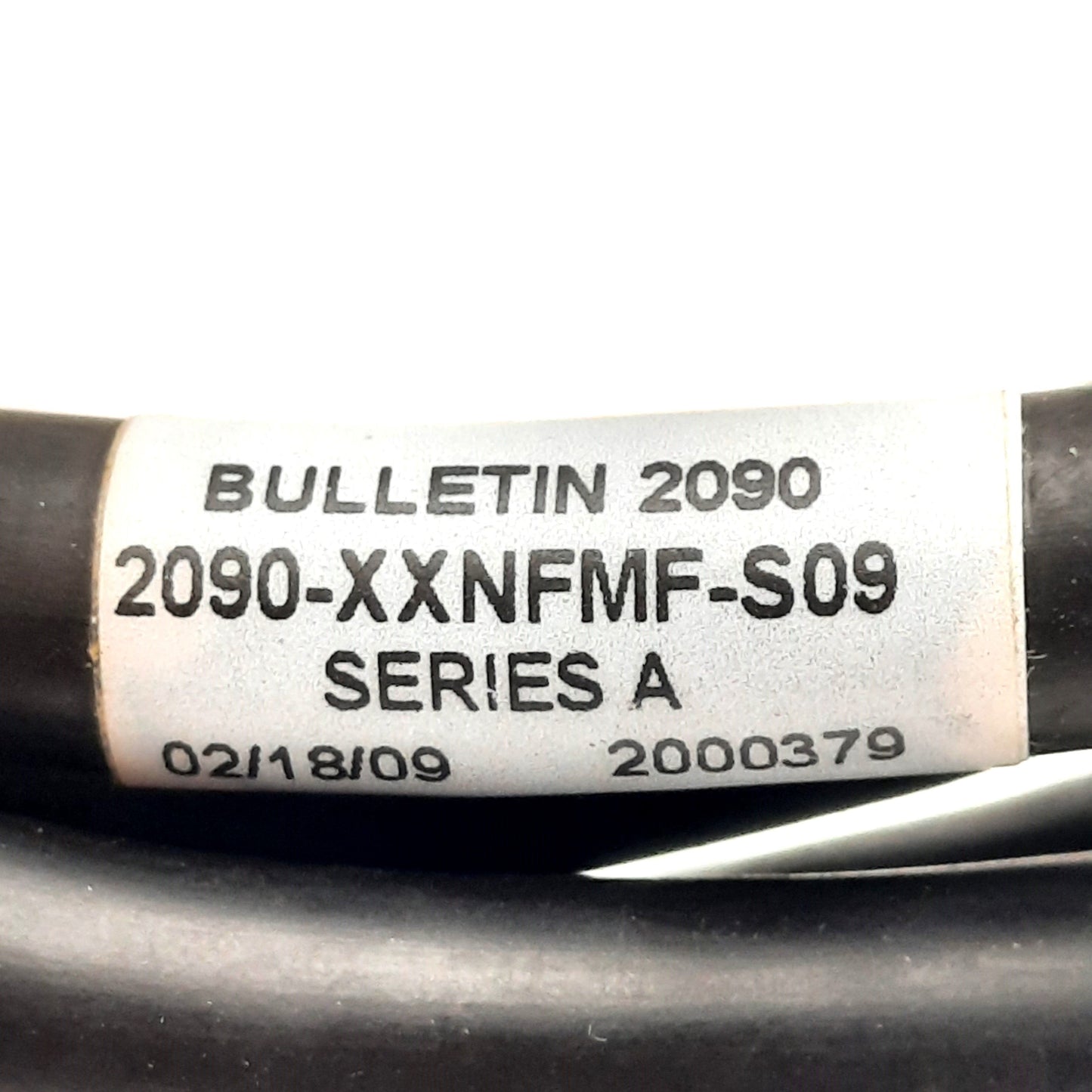 Used Allen Bradley 2090-XXNFMF-S09 Motor Feedback Cable, 17-Pin to Flying Leads, 2m